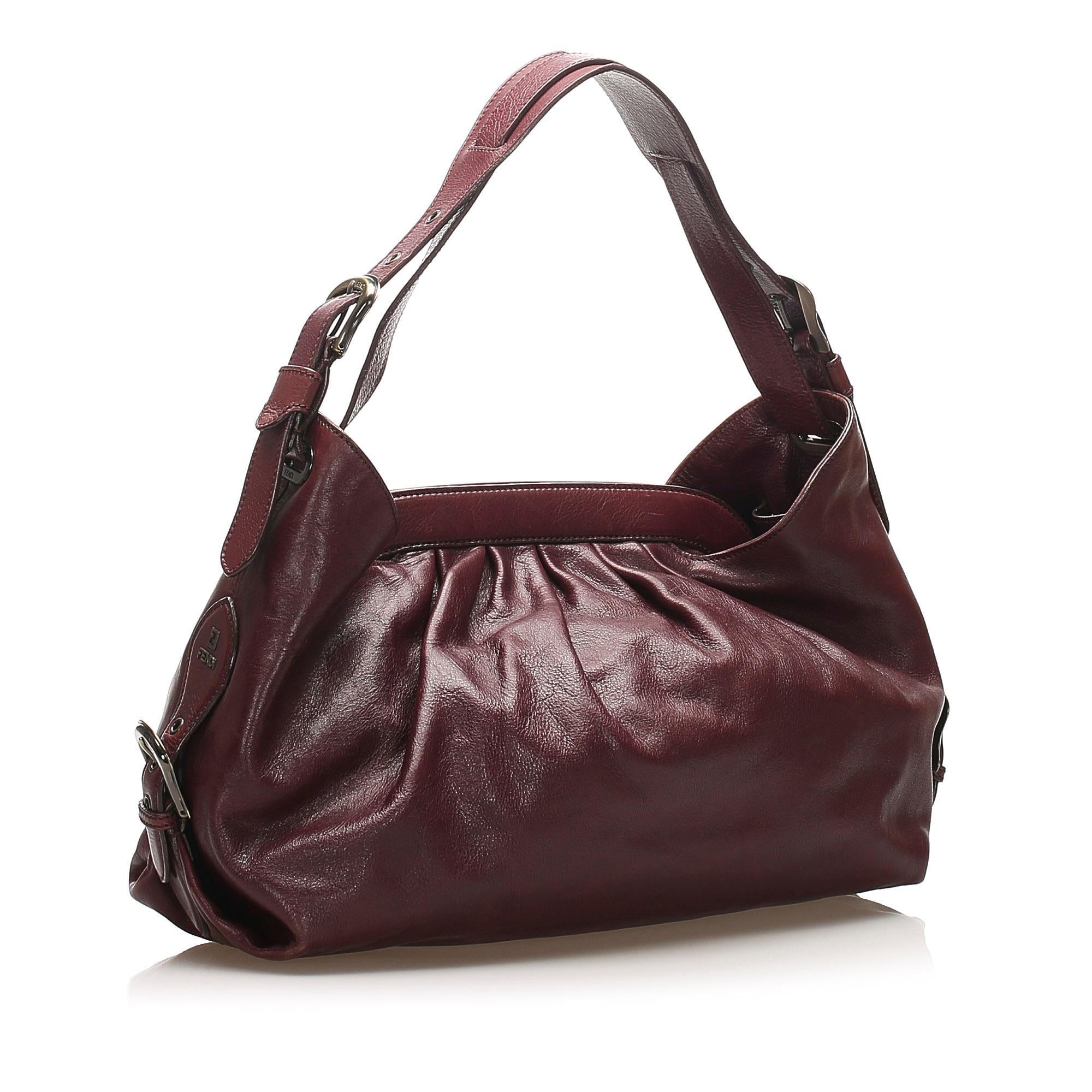 Fendi Doctor B Leather Handbag (SHG-14174)