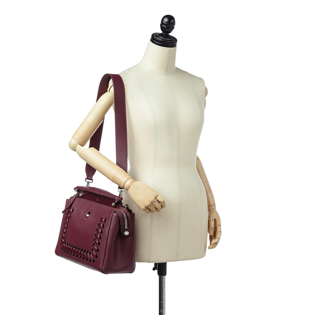 Fendi DotCom Leather Satchel
