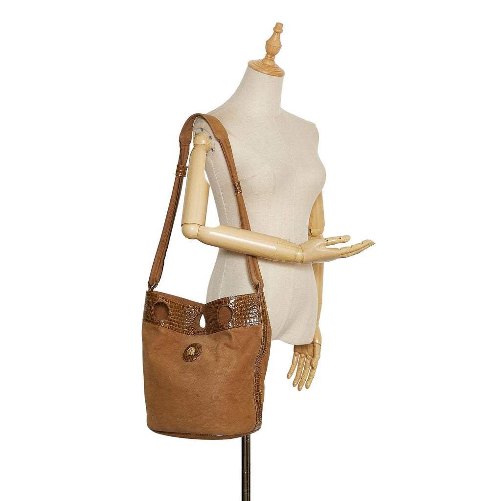 Fendi Embossed Bucket Bag