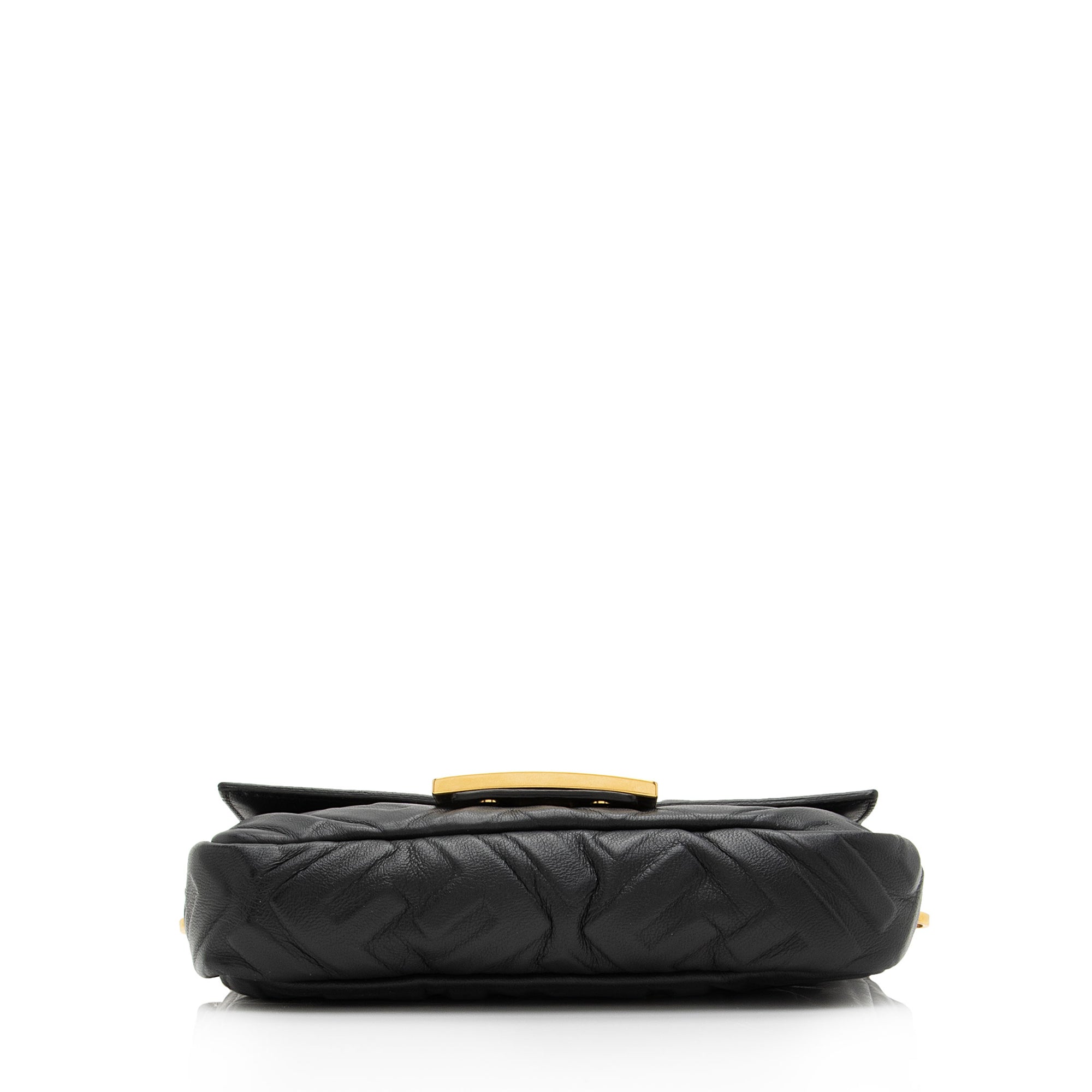 Fendi FF Embossed 1974 Mini Baguette Shoulder Bag