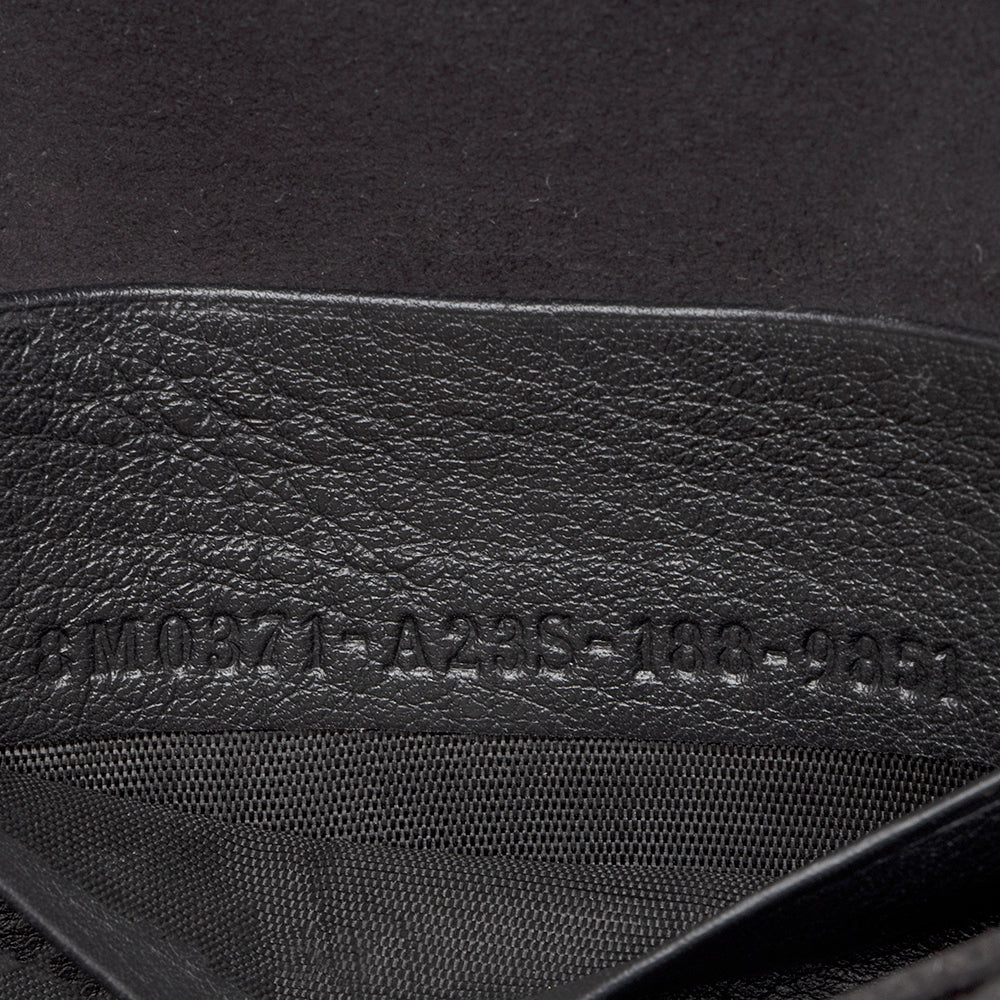 Fendi FF Embossed Calfskin Double Micro Baguette Bag