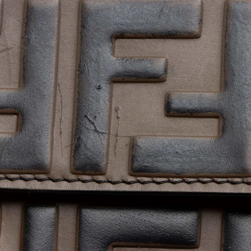 Fendi FF Embossed Kan U Small Shoulder Bag