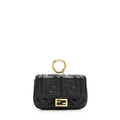 Fendi FF Embossed Nano Baguette Charm Crossbody Bag