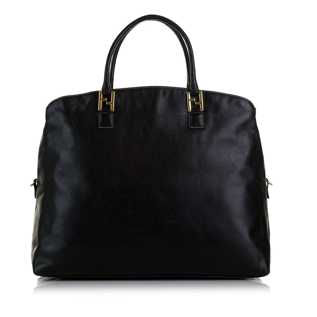 Fendi FF Leather Tote