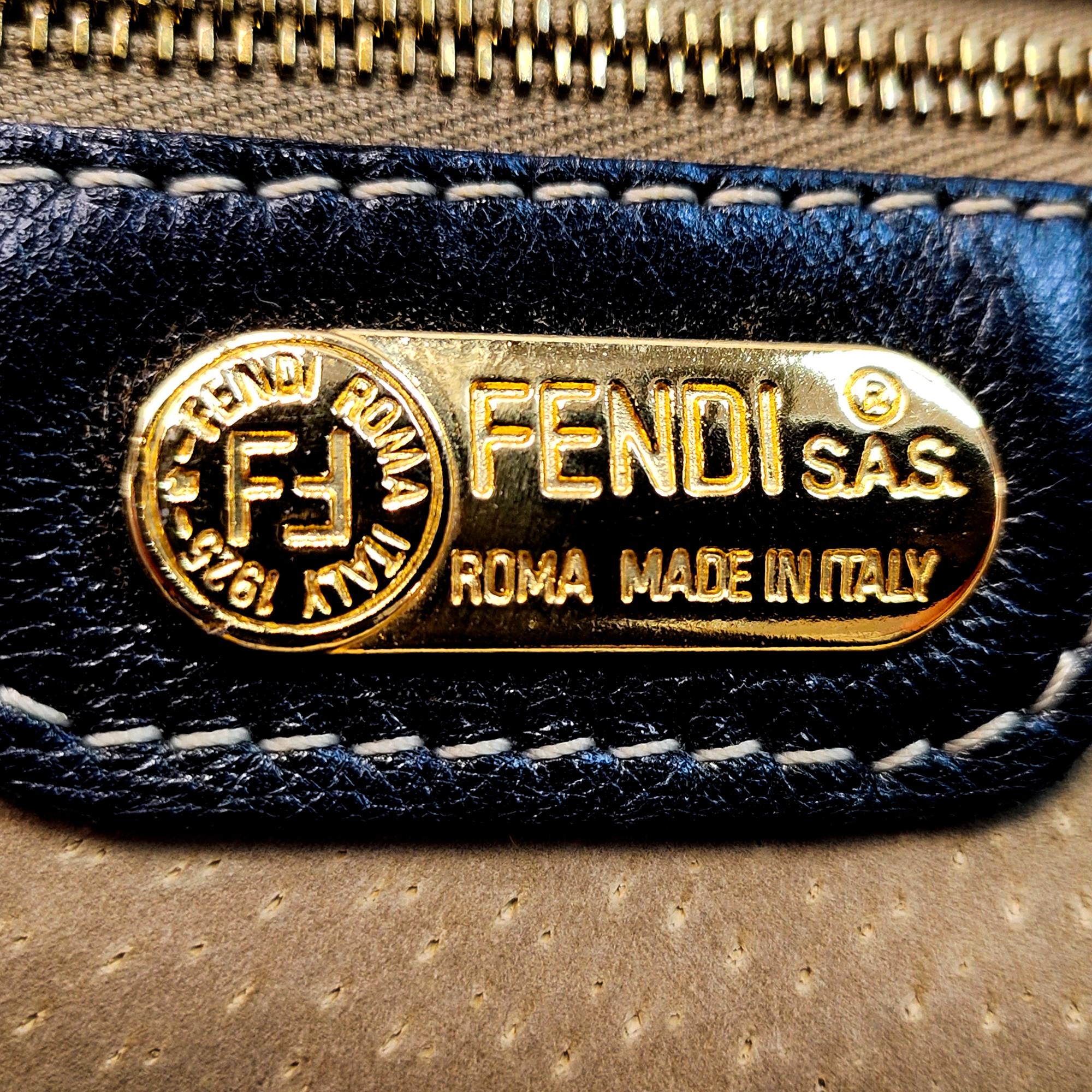 Fendi FF Leather Tote