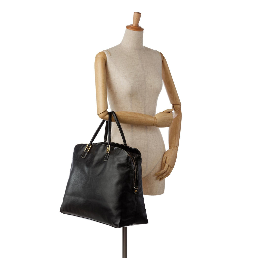 Fendi FF Leather Tote