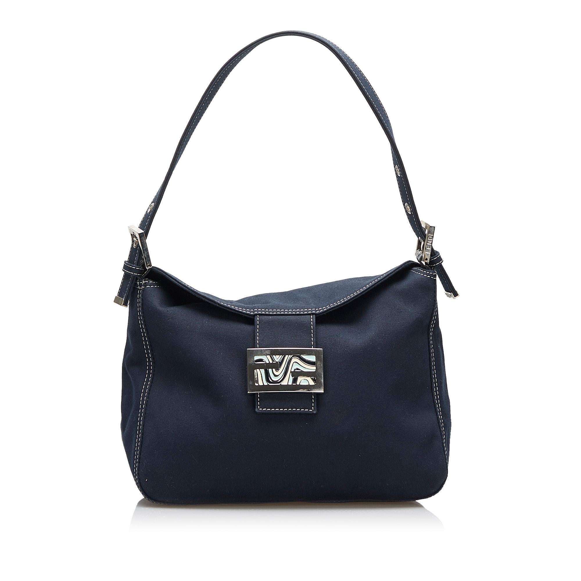 Fendi FF Marble Logo Shoulder Bag