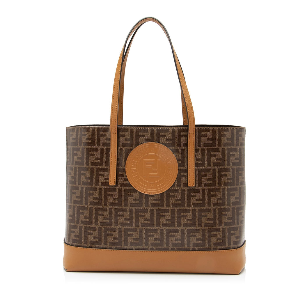 Fendi FF Spalmati Vetrificato Shopper Tote