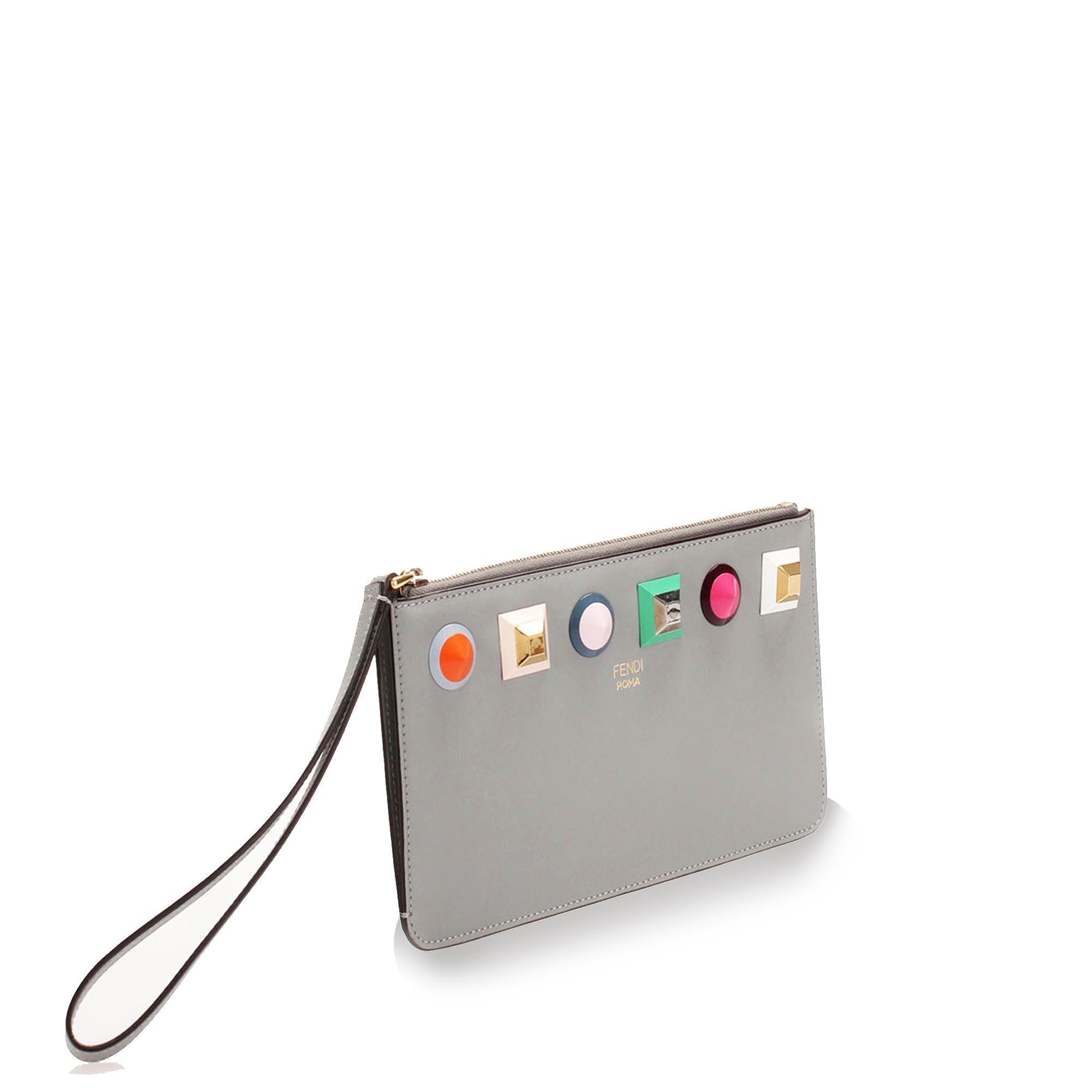 Fendi Leather Flat Clutch  (SHG-13499)
