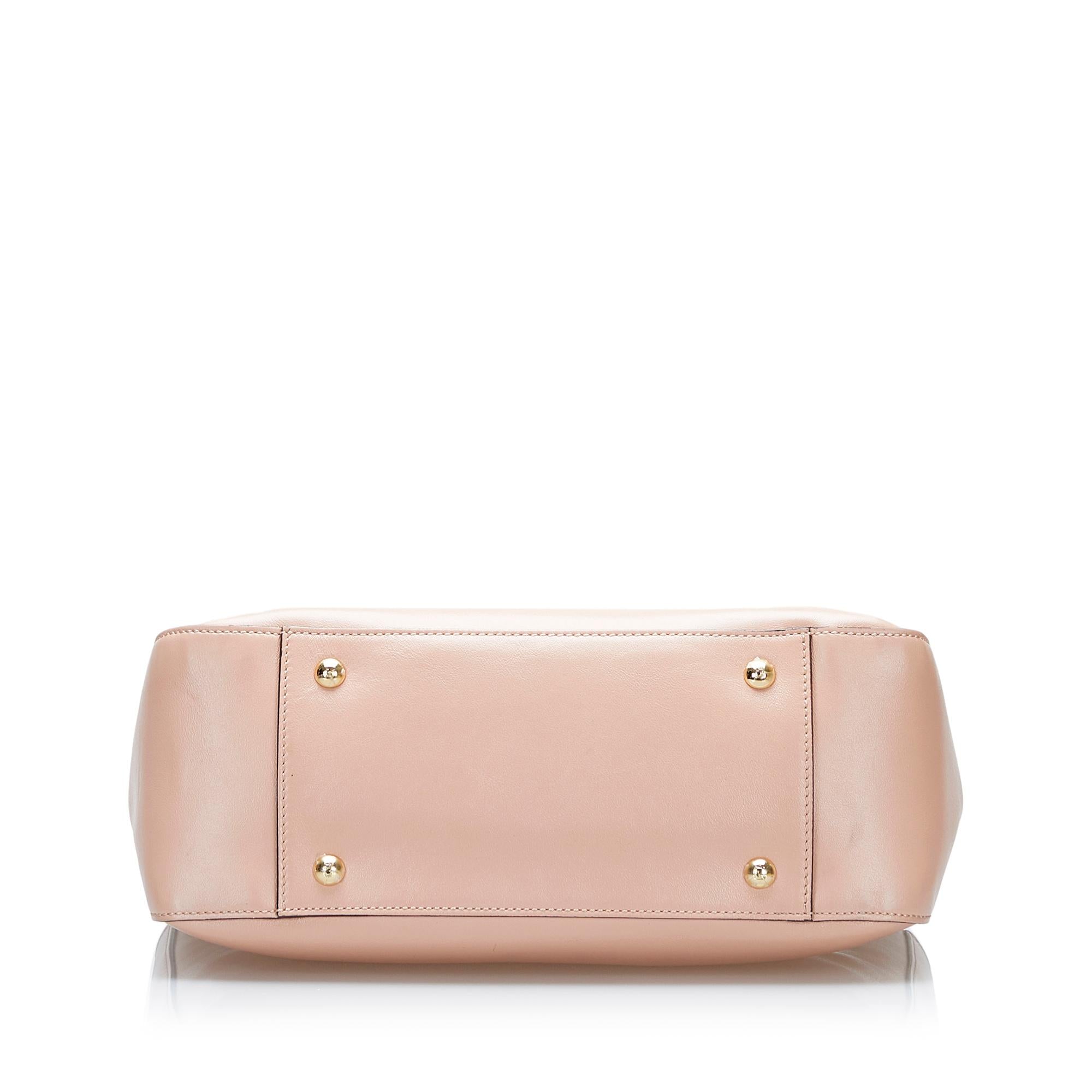 Fendi Gloria Leather Satchel