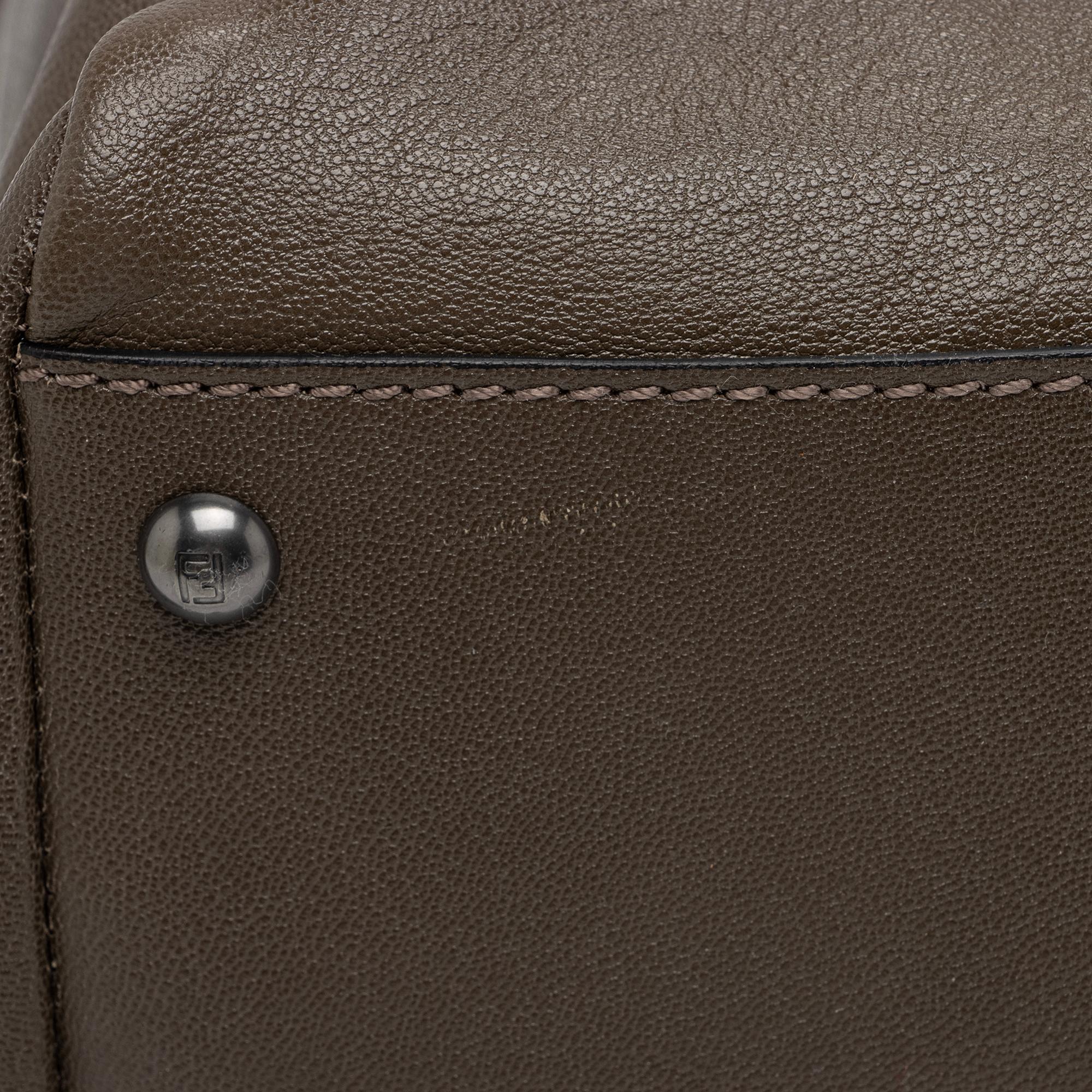 Fendi Goatskin Peekaboo Large Satchel -(SHF-EF9skv)