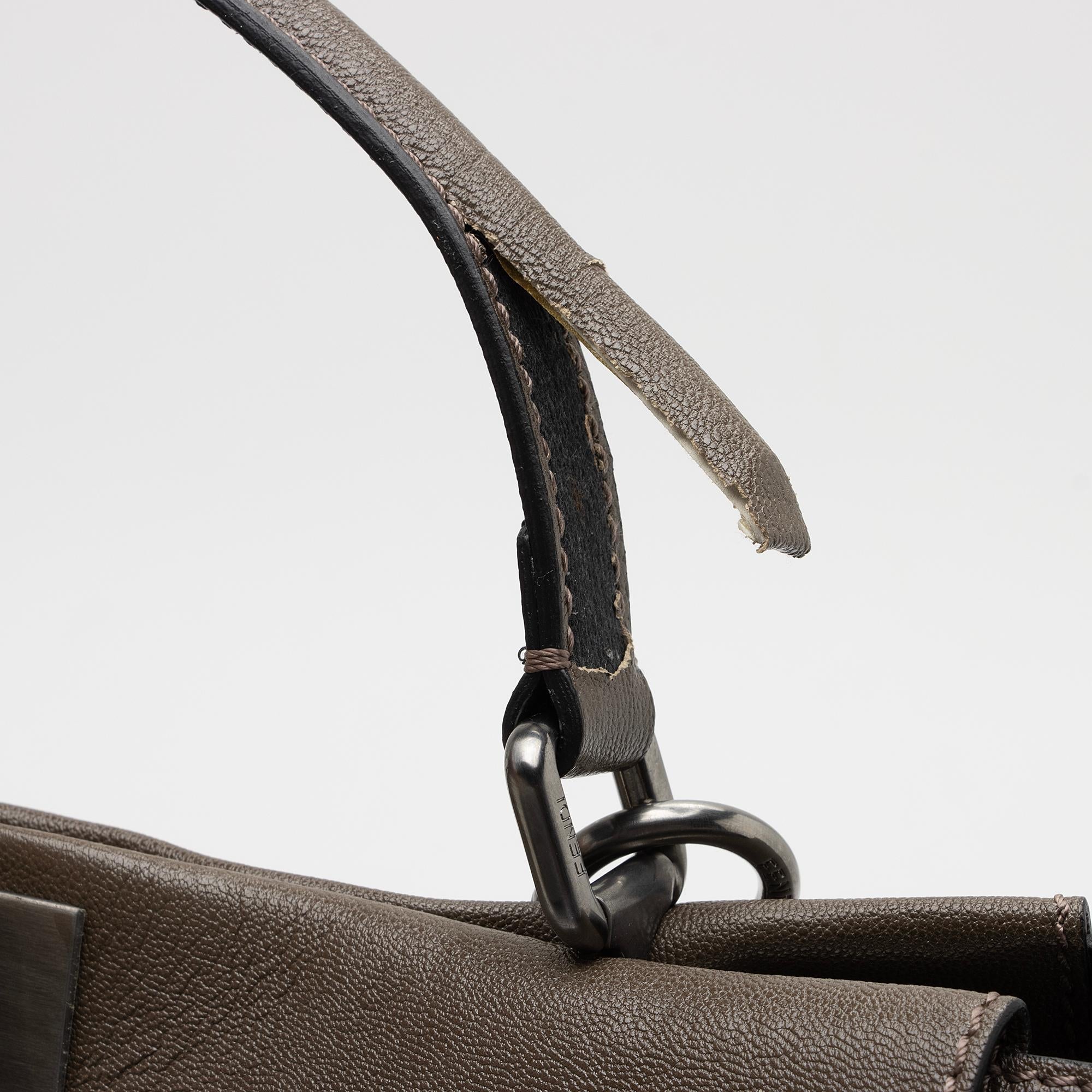 Fendi Goatskin Peekaboo Large Satchel -(SHF-EF9skv)