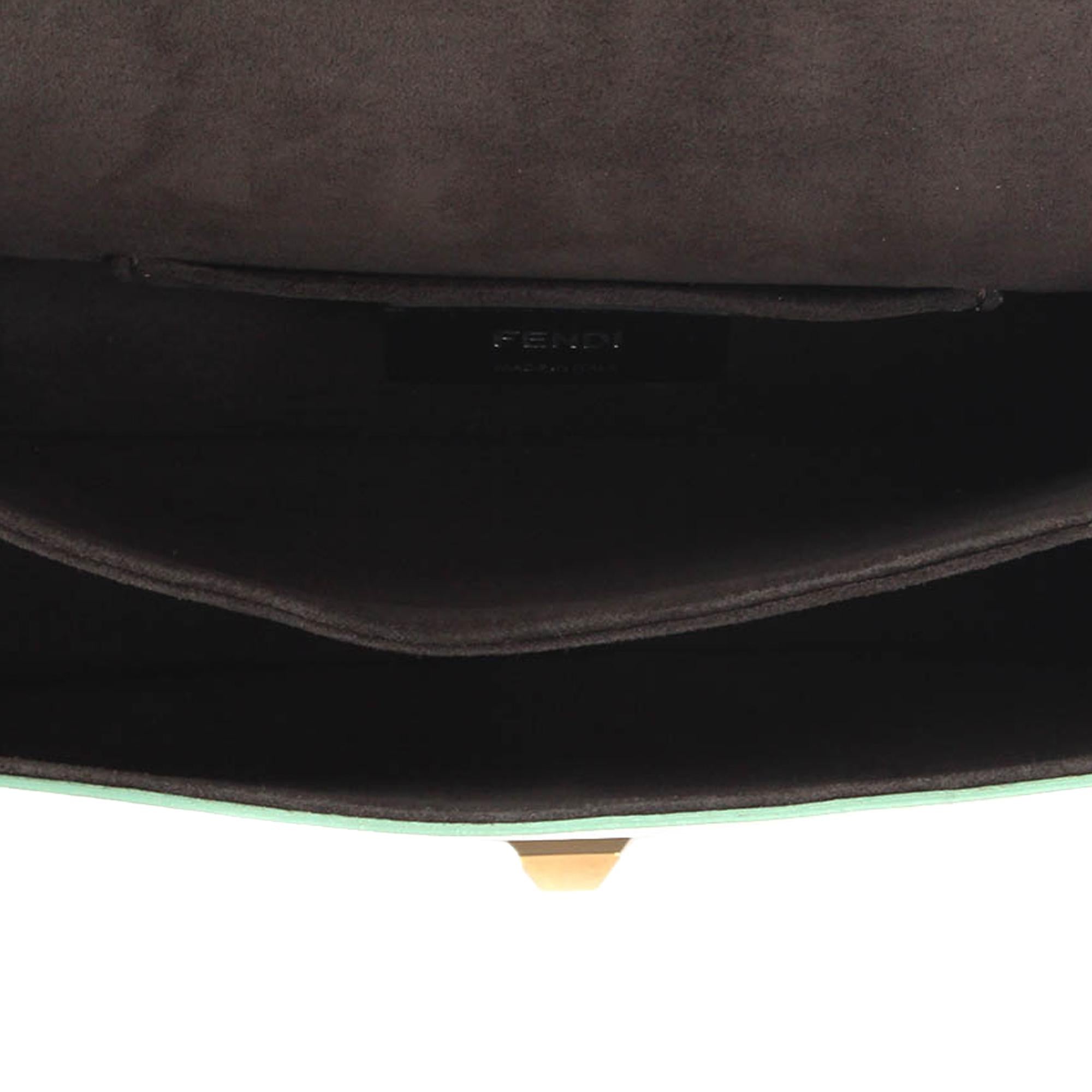 Fendi Kan I Leather Crossbody Bag