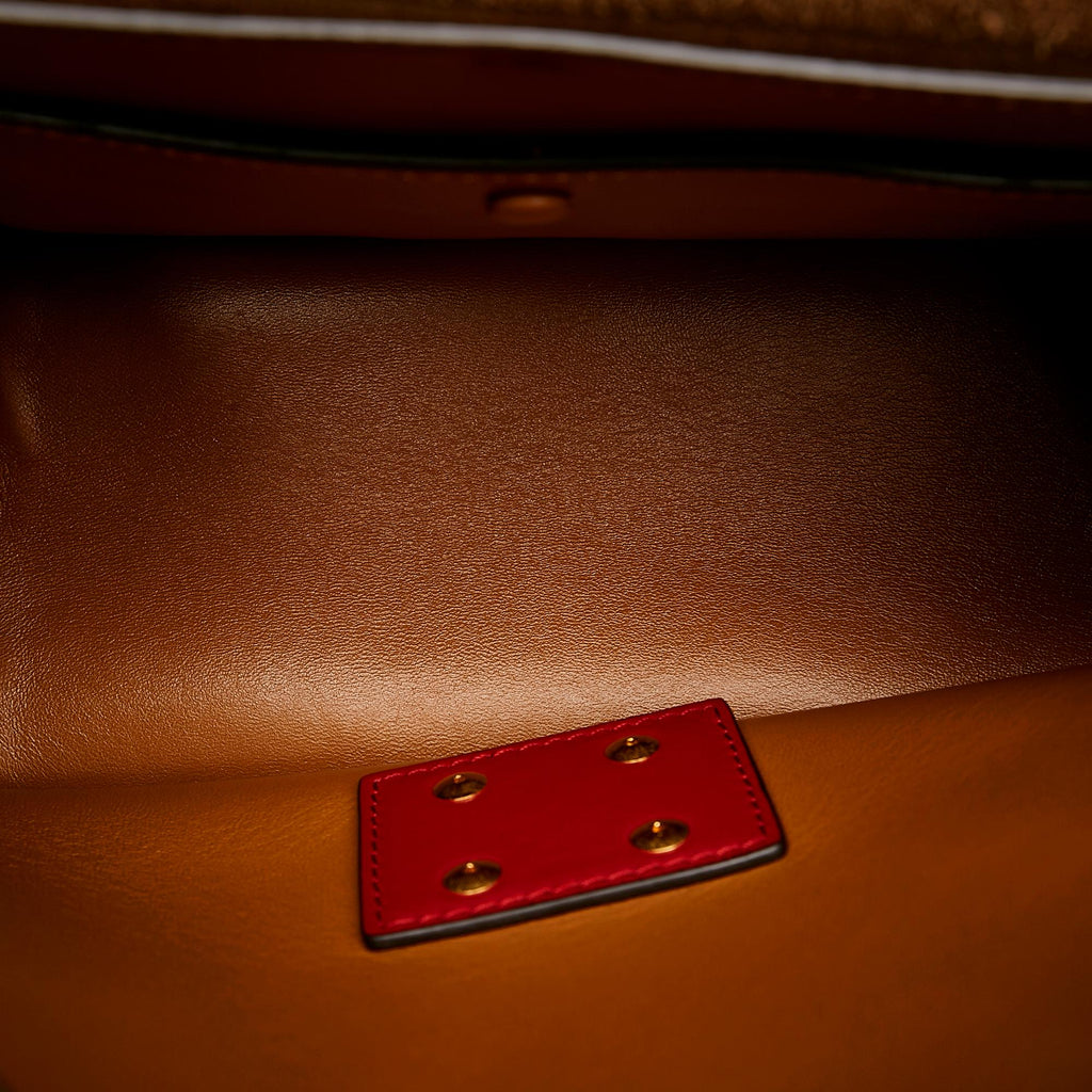 Fendi Kan U Leather Satchel