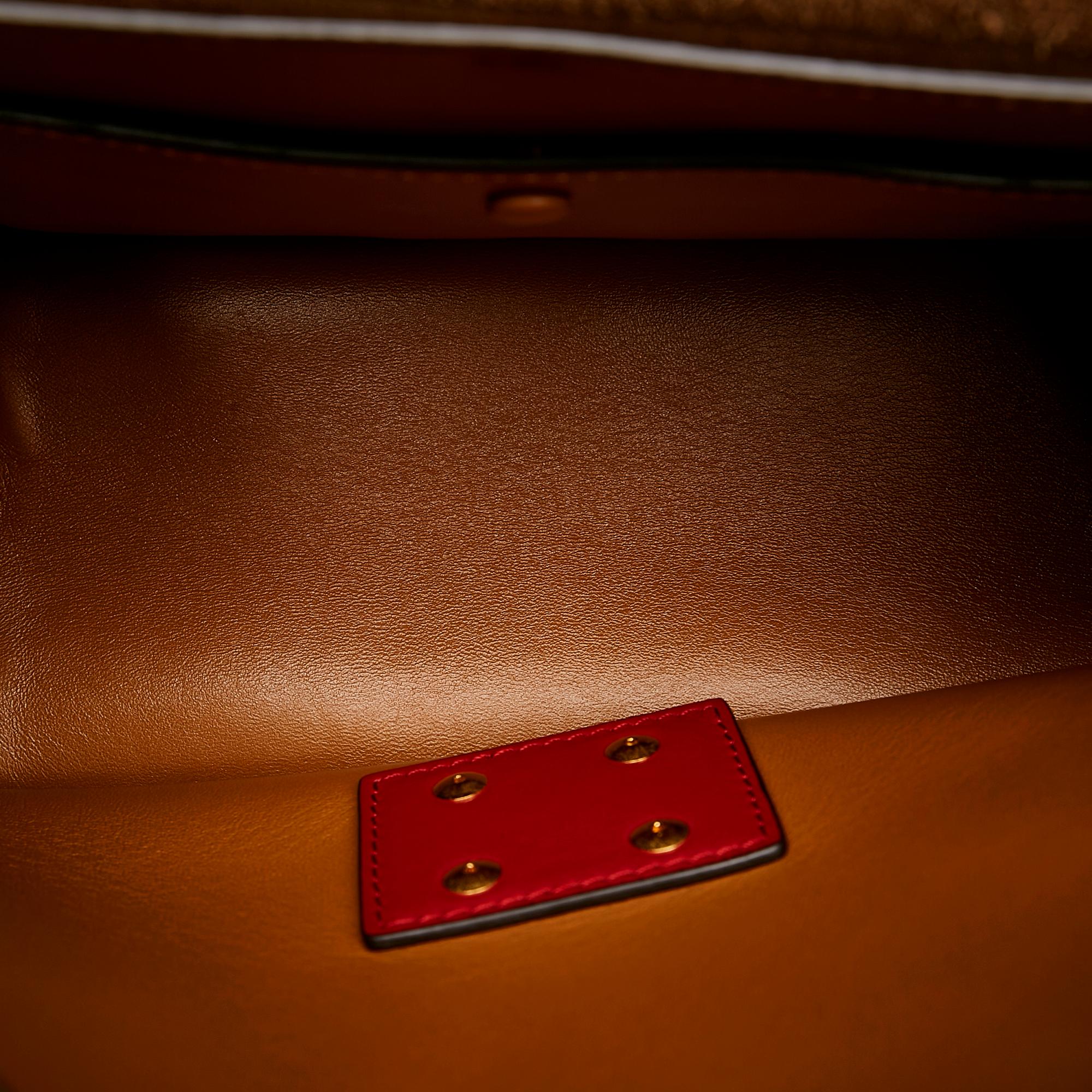 Fendi Kan U Leather Satchel