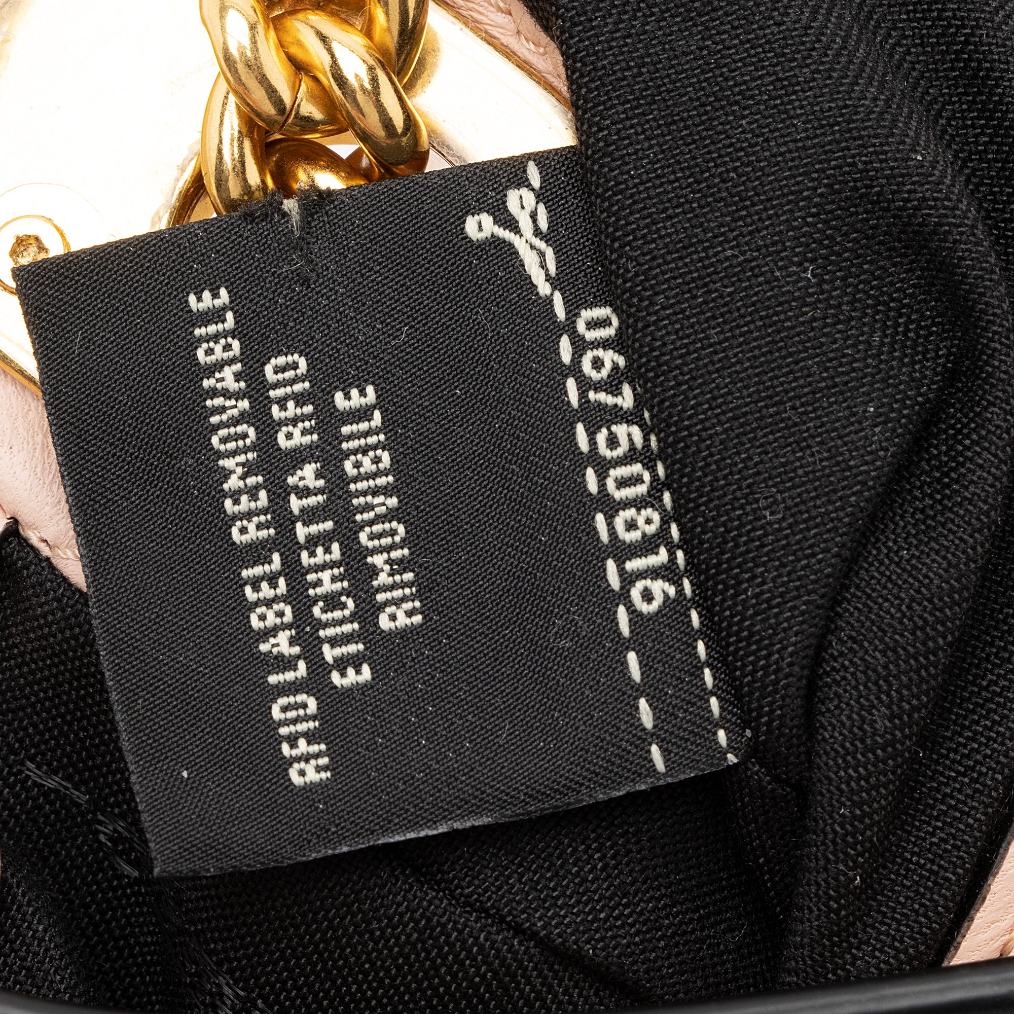 Fendi Lambskin Bi Color Baguette Mini Chain Bag