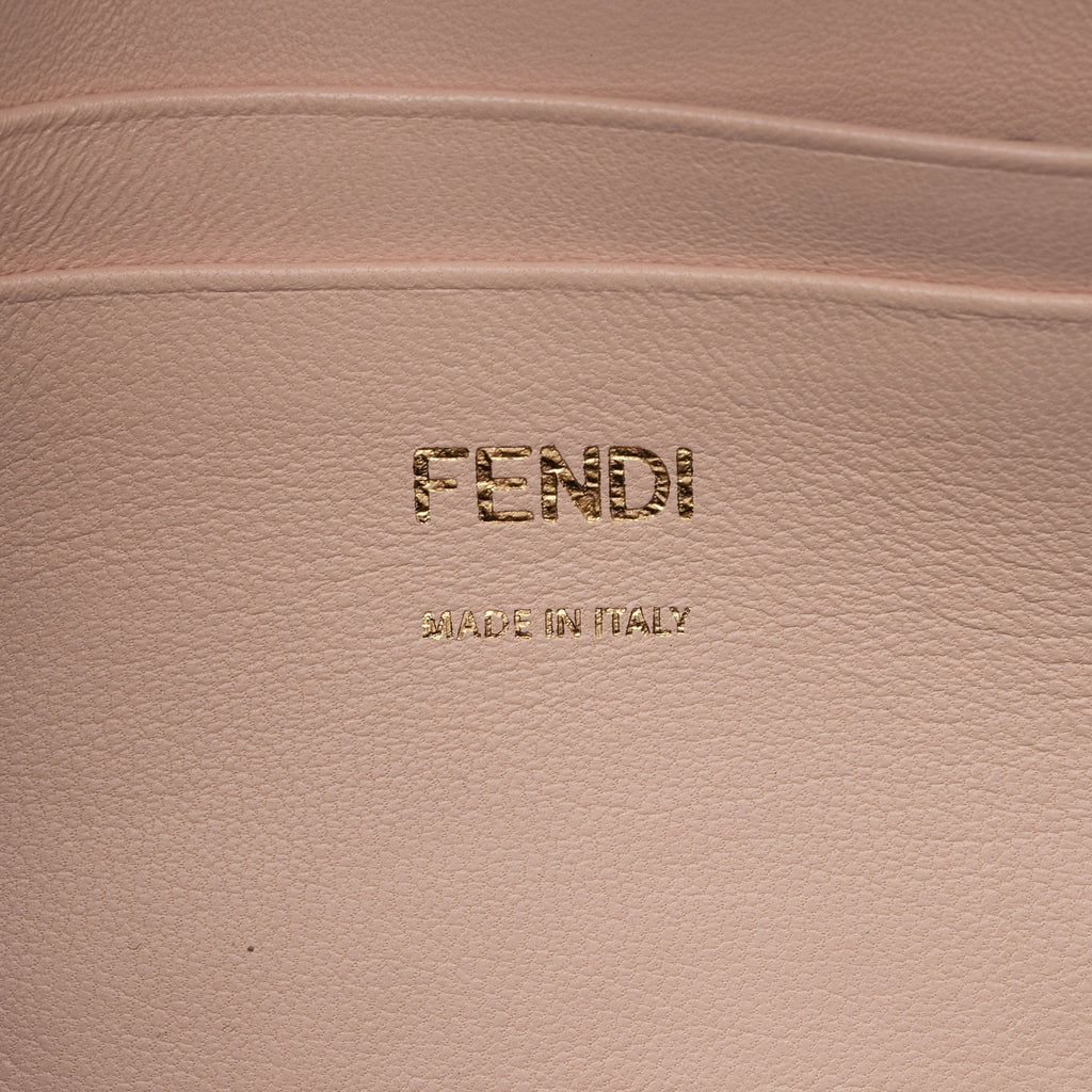 Fendi Lambskin Bi Color Baguette Mini Chain Bag