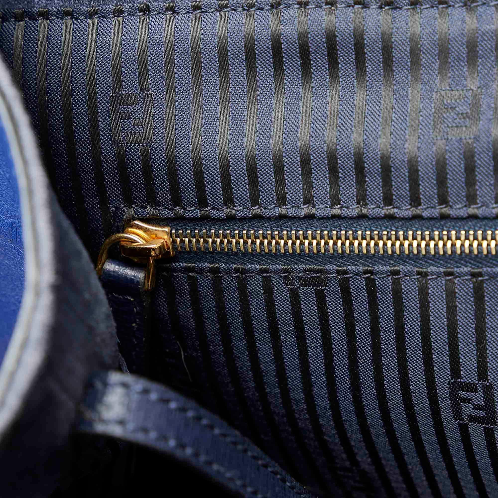 Fendi Large 2Jours Leather Tote Bag