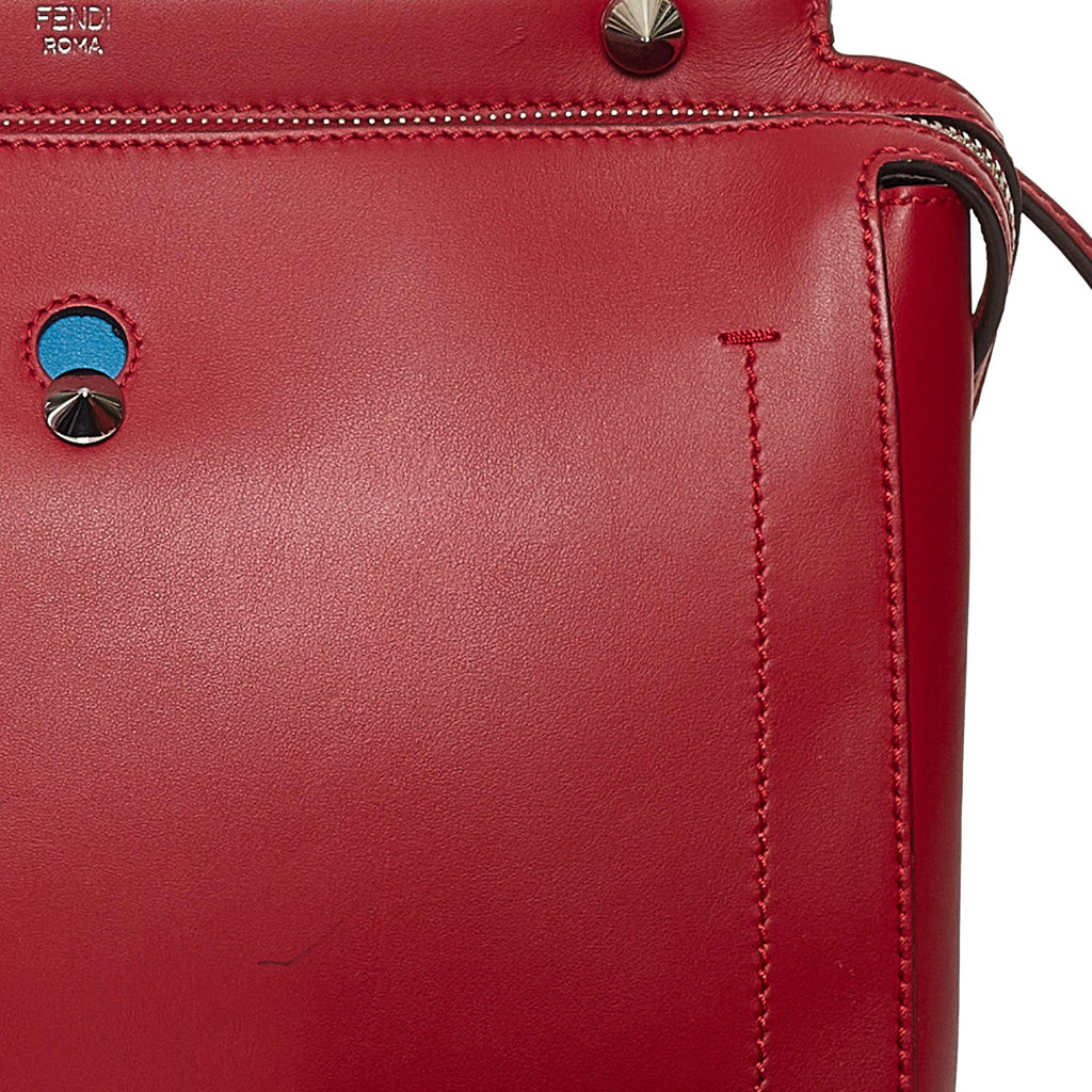 Fendi Large DotCom Leather Satchel