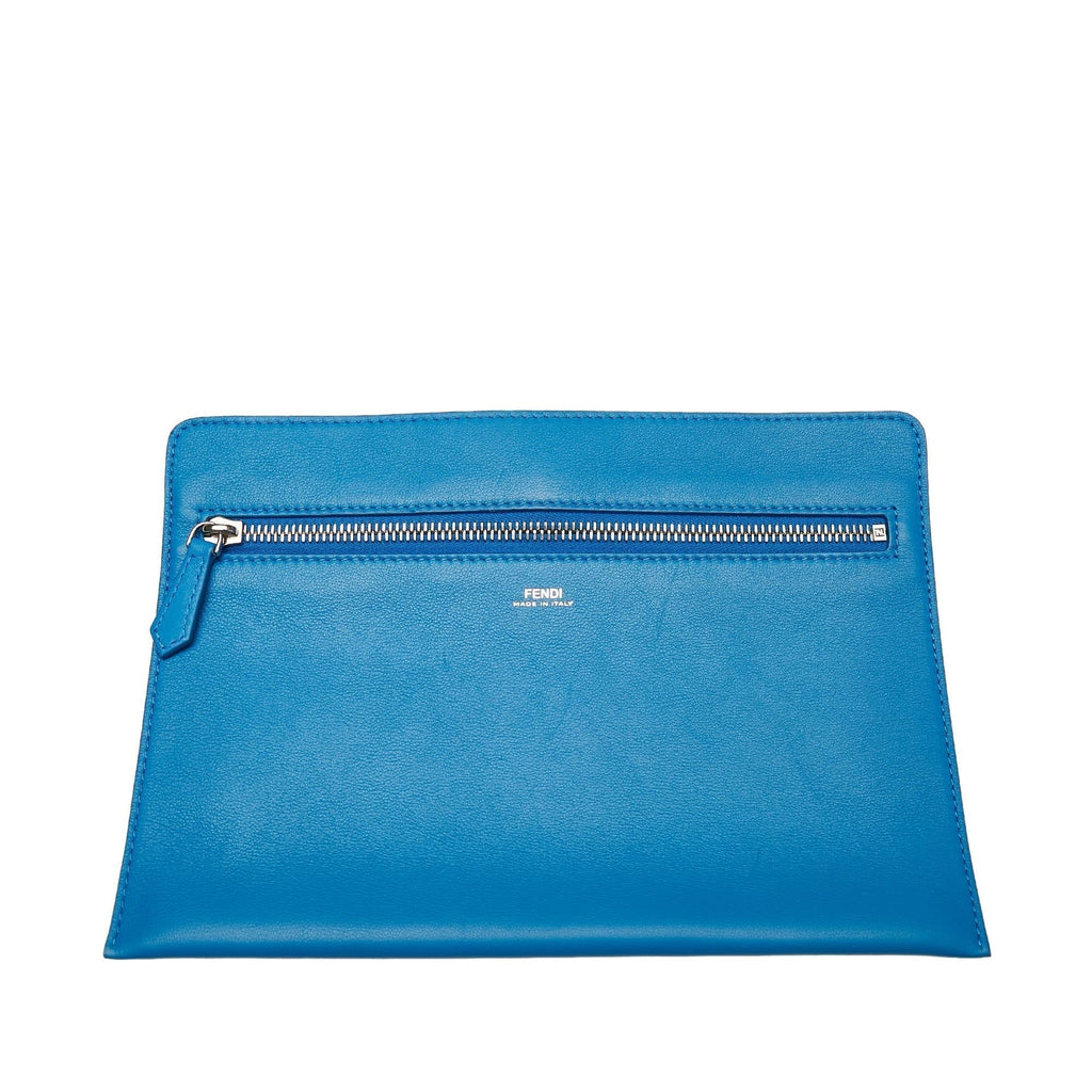 Fendi Large DotCom Leather Satchel