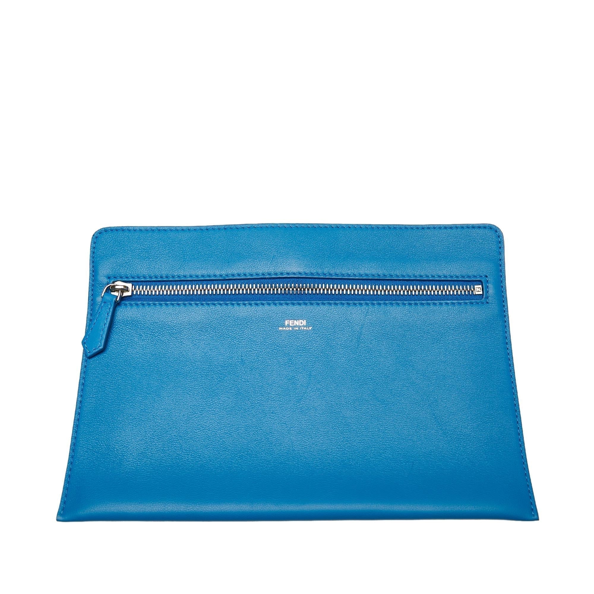 Fendi Large DotCom Leather Satchel