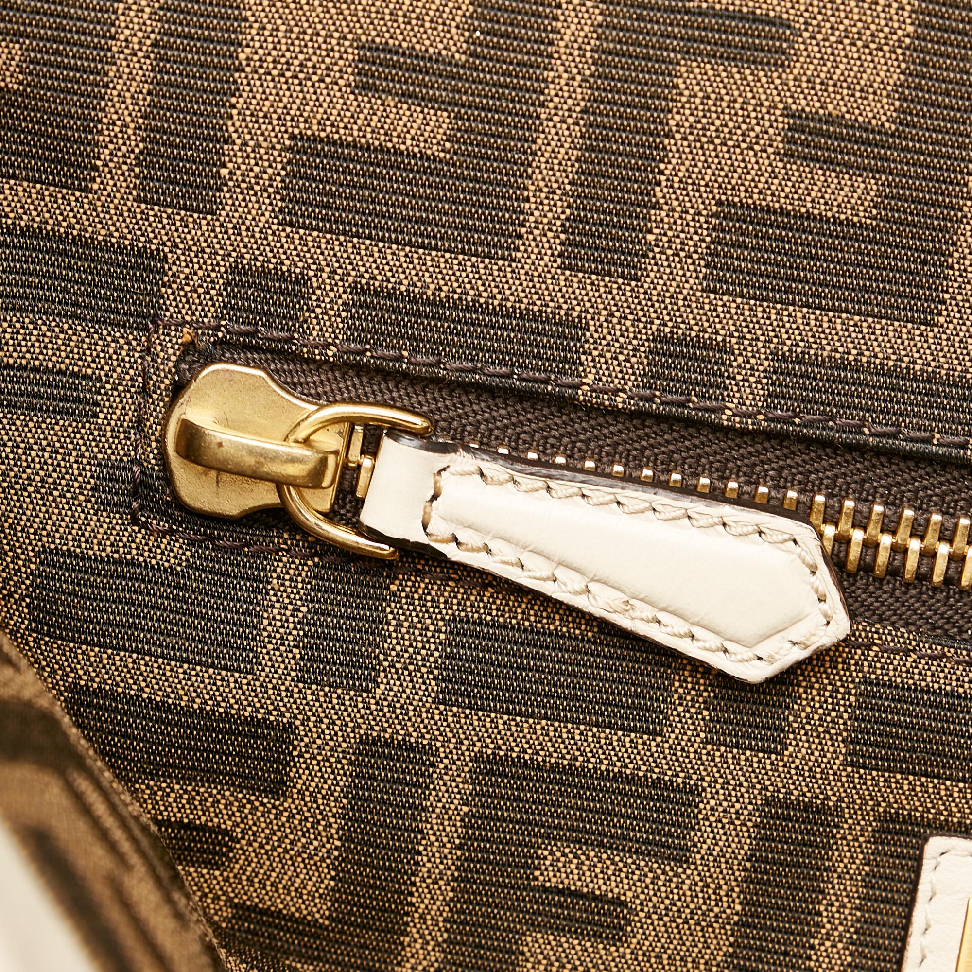 Fendi Large Peekaboo Leather Satchel