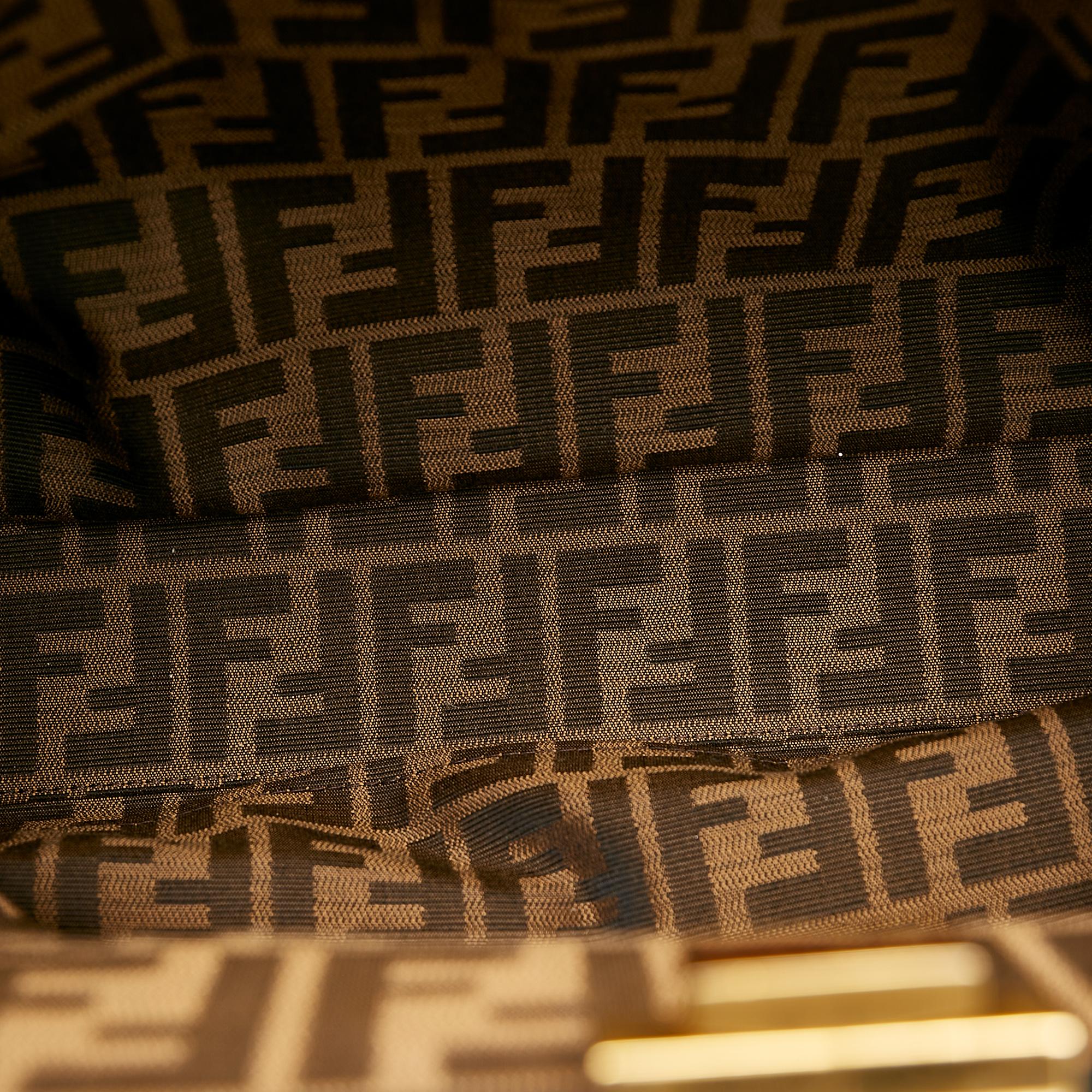 Fendi Large Peekaboo Leather Satchel