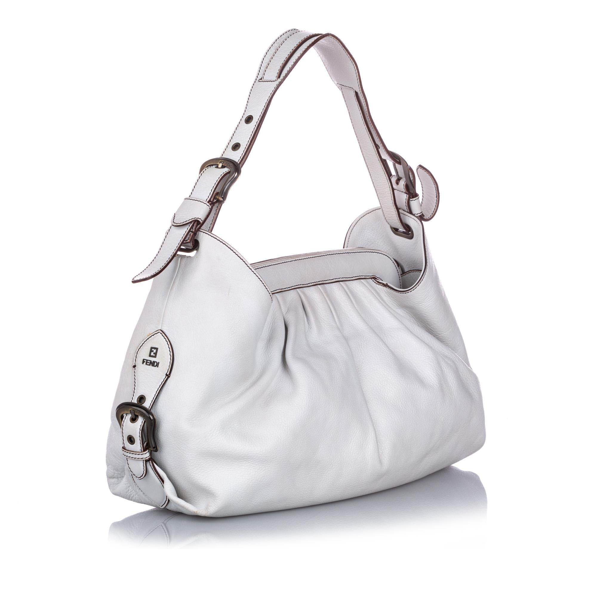 Fendi Leather Borsa Doctor Shoulder Bag (SHG-12173)