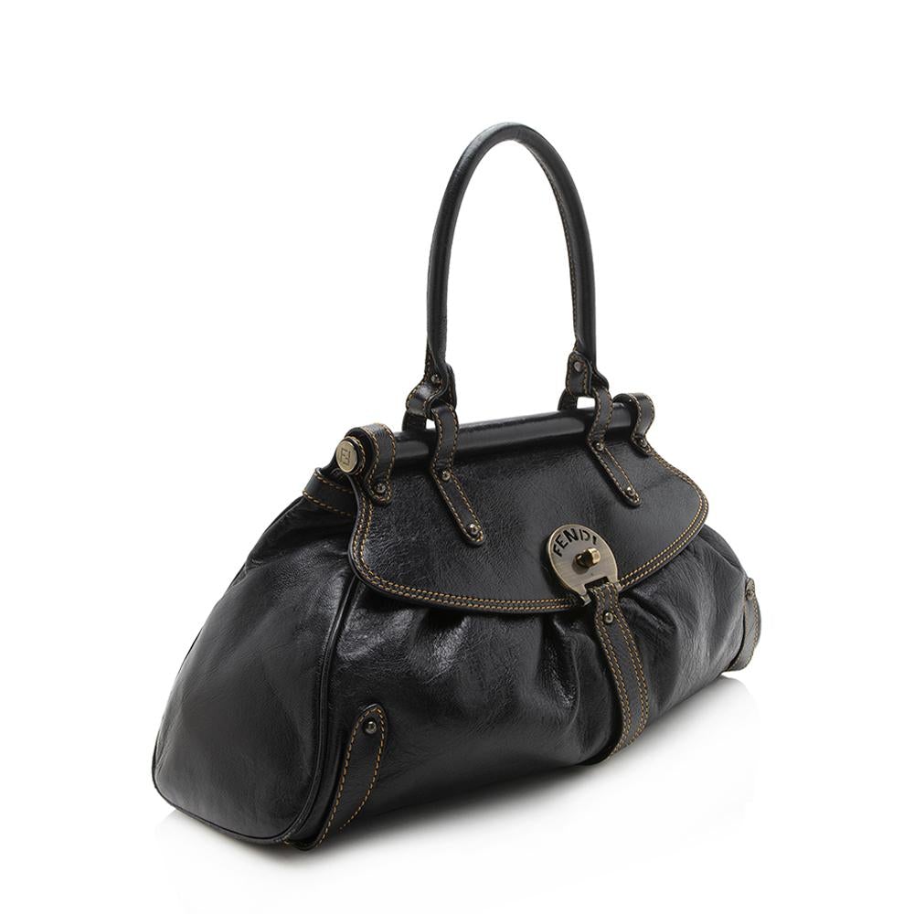 Fendi Leather Magic Medium Satchel (SHF-11834)