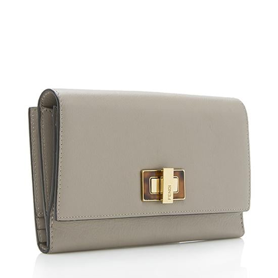 Fendi Leather Peekaboo Wallet