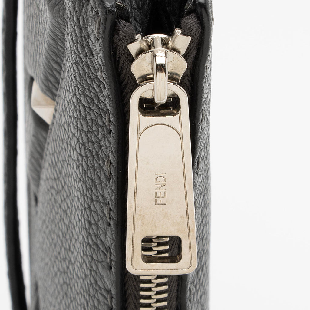 Fendi Leather Selleria  Monster Clutch