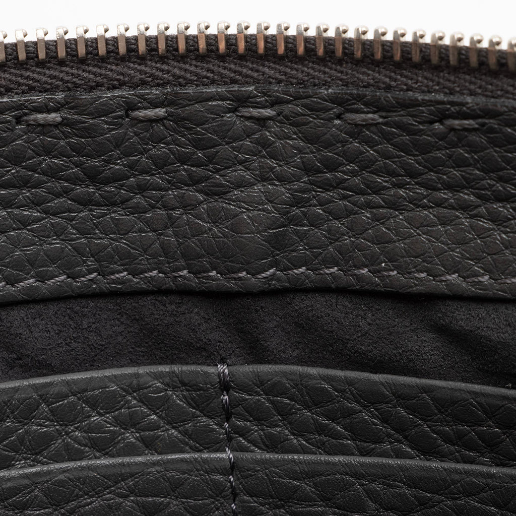 Fendi Leather Selleria  Monster Clutch