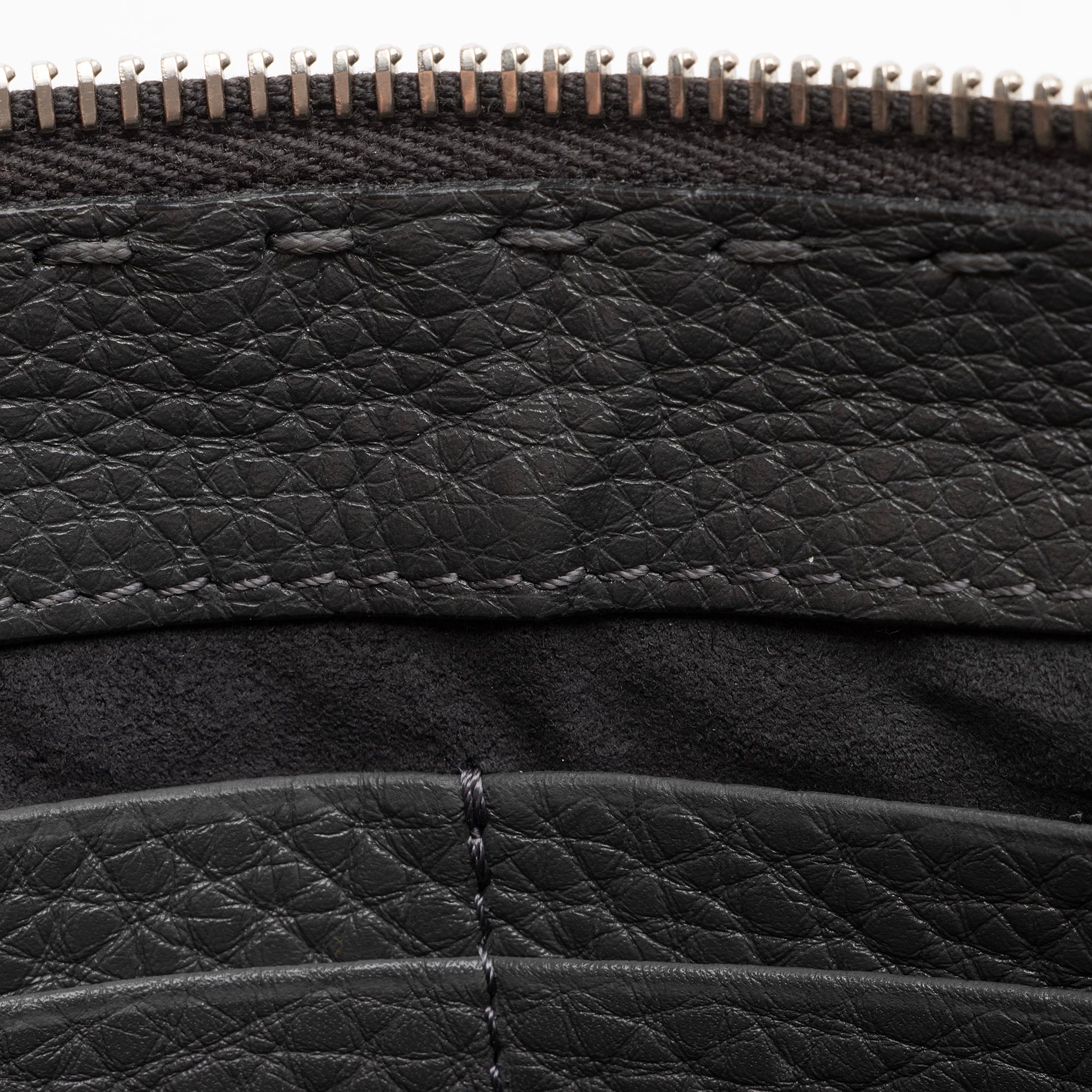 Fendi Leather Selleria  Monster Clutch