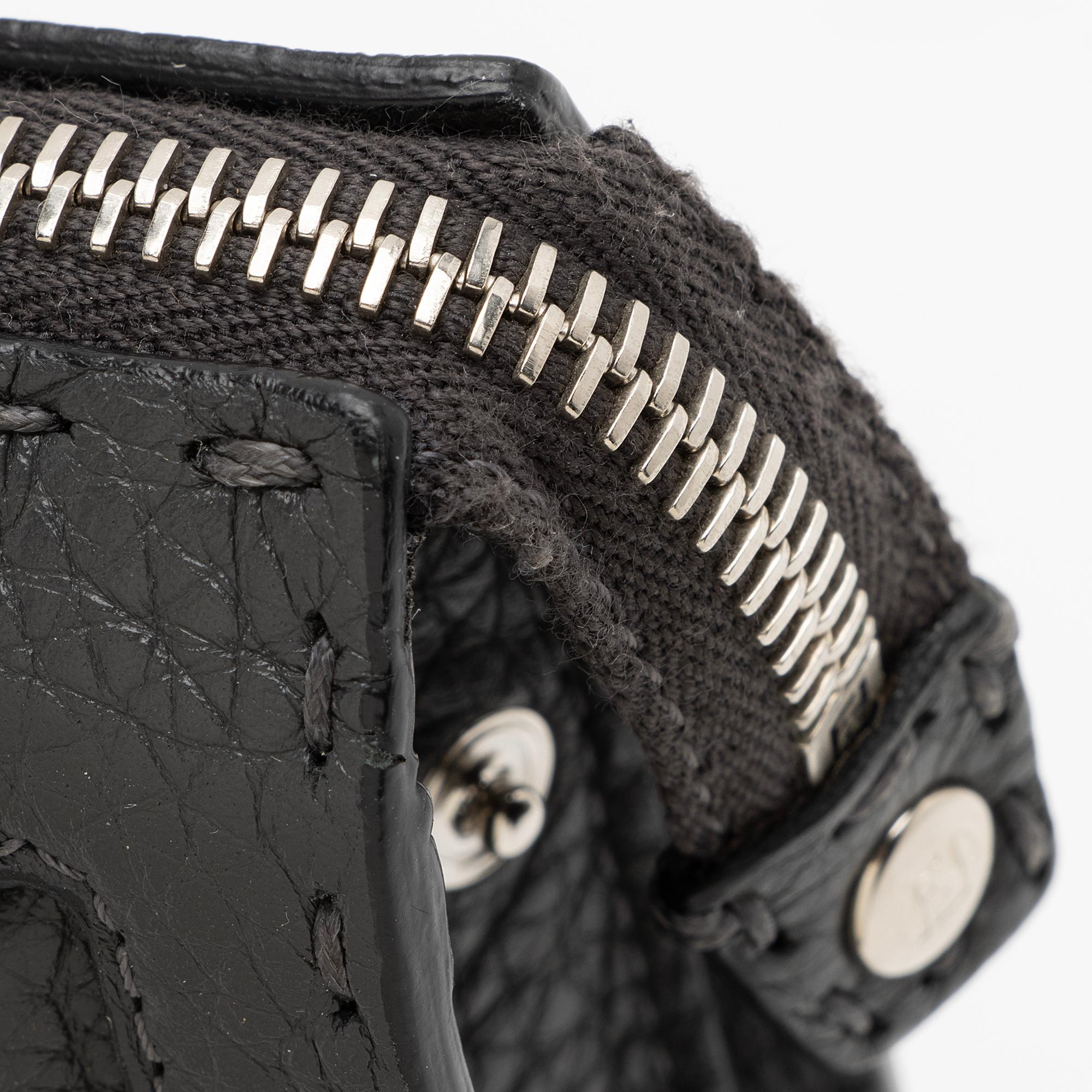 Fendi Leather Selleria  Monster Clutch
