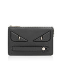 Fendi Leather Selleria  Monster Clutch