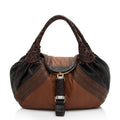 Fendi Leather Spy Satchel