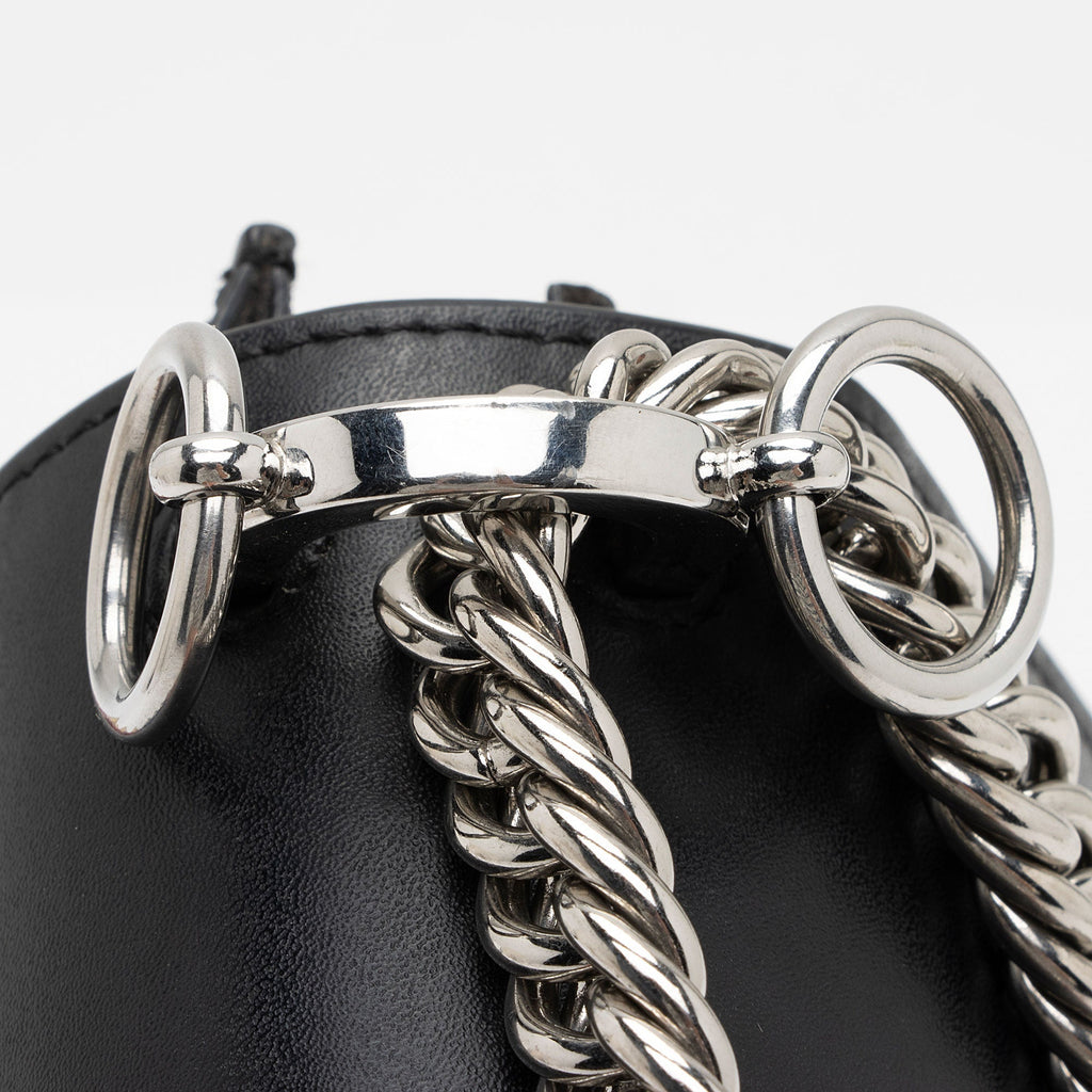 Fendi Leather Studded Kan I Small Shoulder Bag