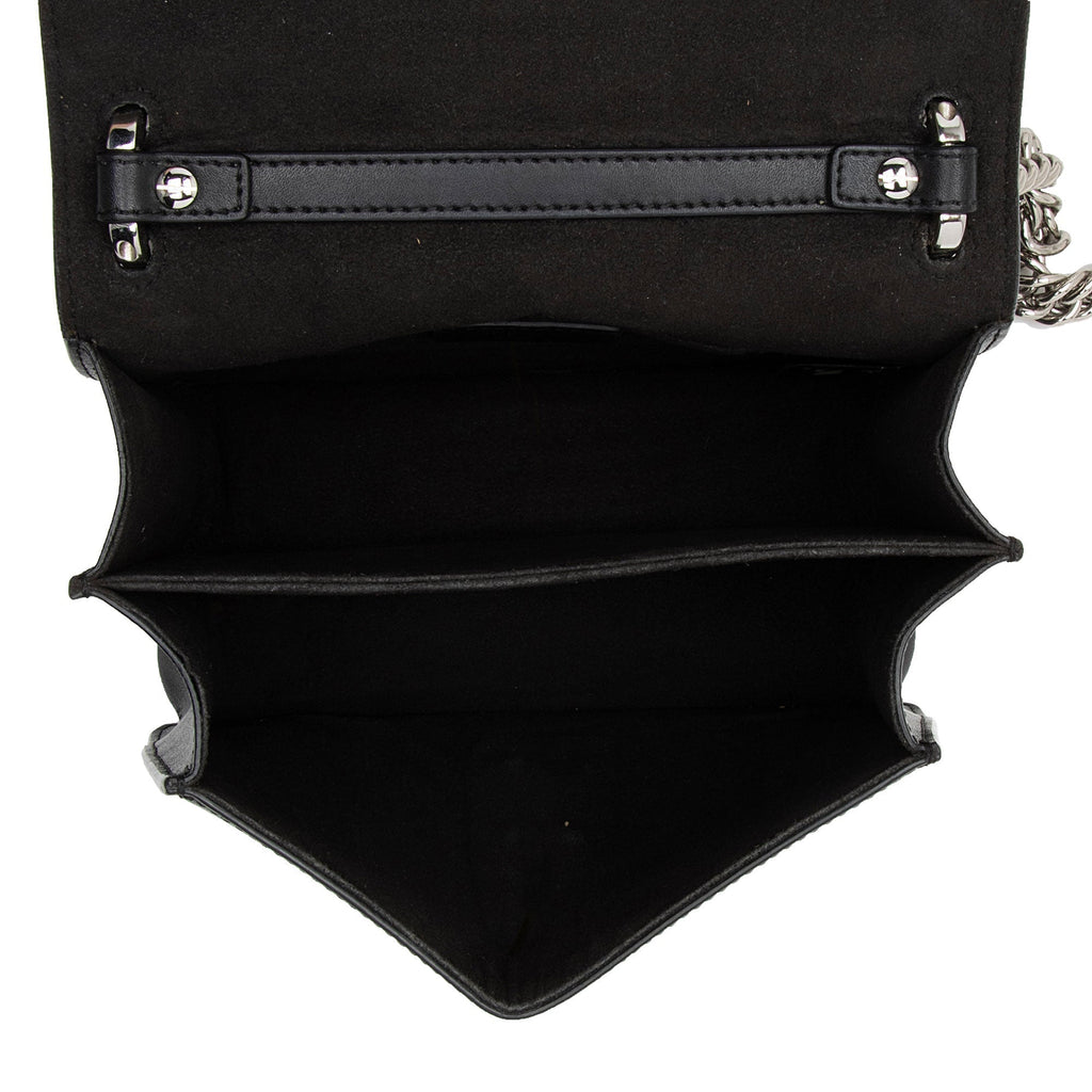 Fendi Leather Studded Kan I Small Shoulder Bag