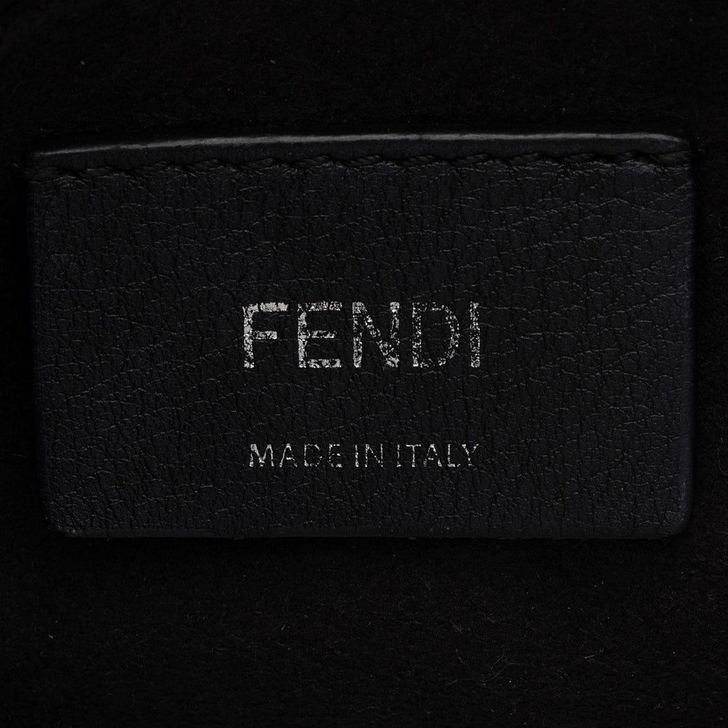 Fendi Leather Studded Kan I Small Shoulder Bag