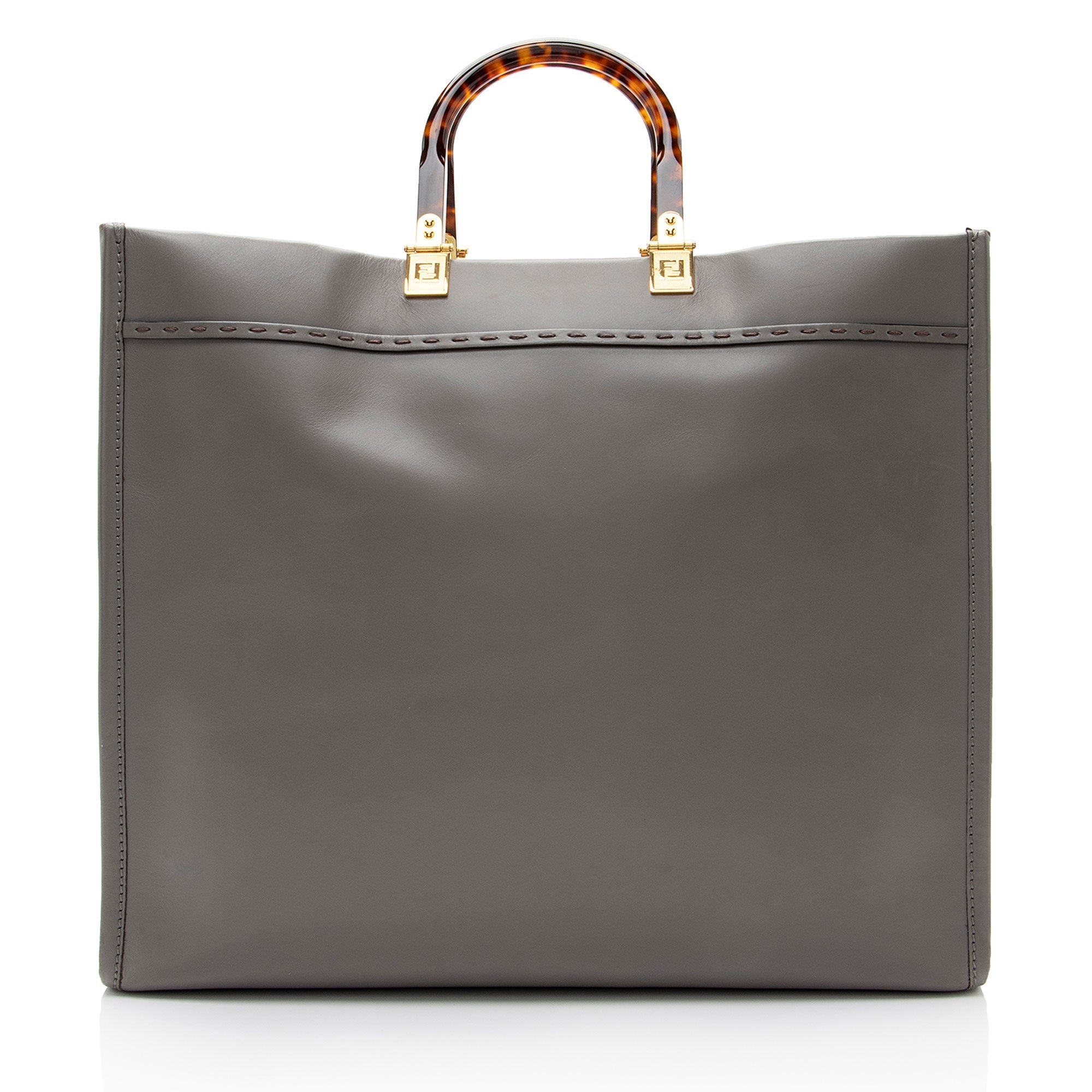Fendi Leather Sunshine Large Shopper Tote (SHF-V85fxB)