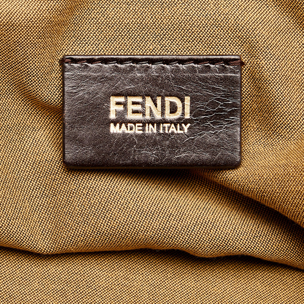 Fendi Leopard Print Nylon Tote Bag