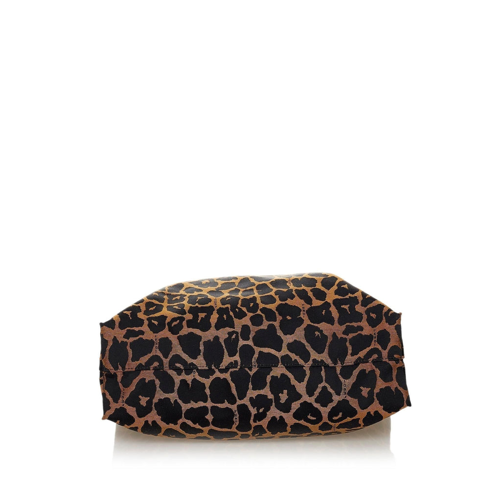 Fendi Leopard Print Nylon Tote Bag