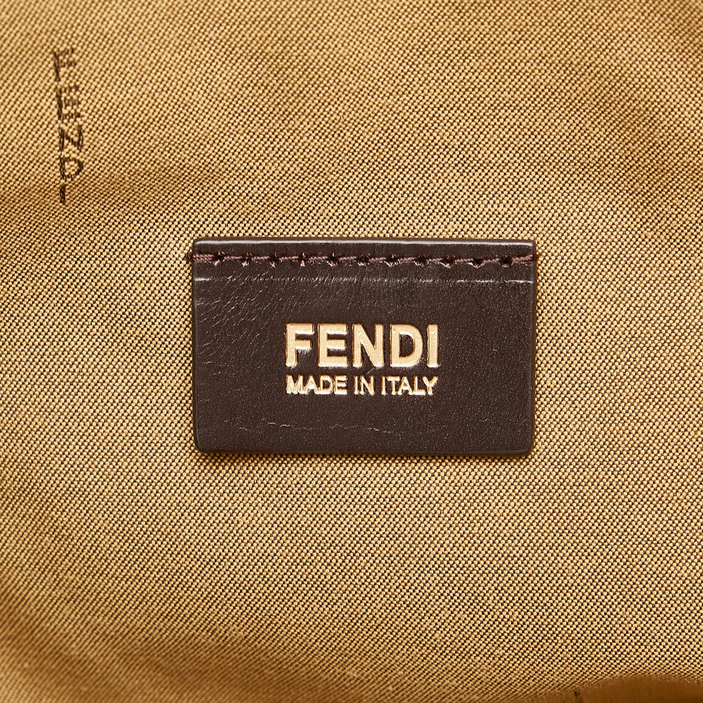 Fendi Leopard Print Nylon Tote Bag