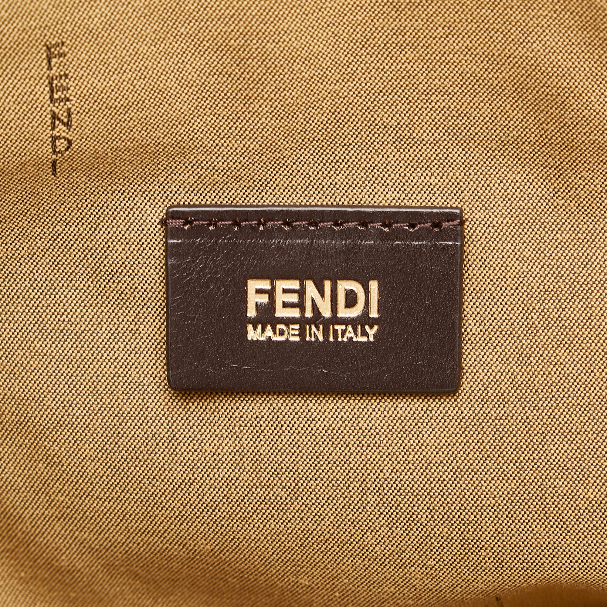 Fendi Leopard Print Nylon Tote Bag