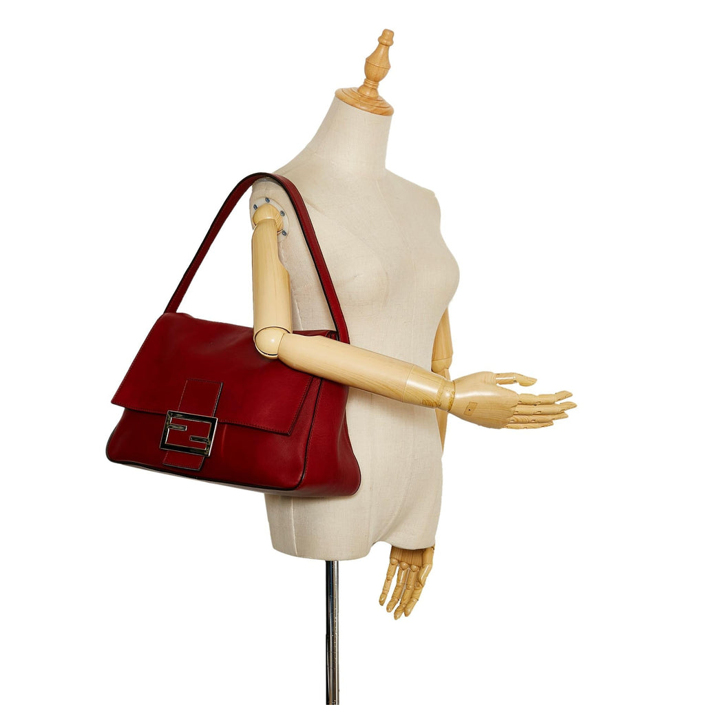 Fendi Mamma Forever Leather Shoulder Bag