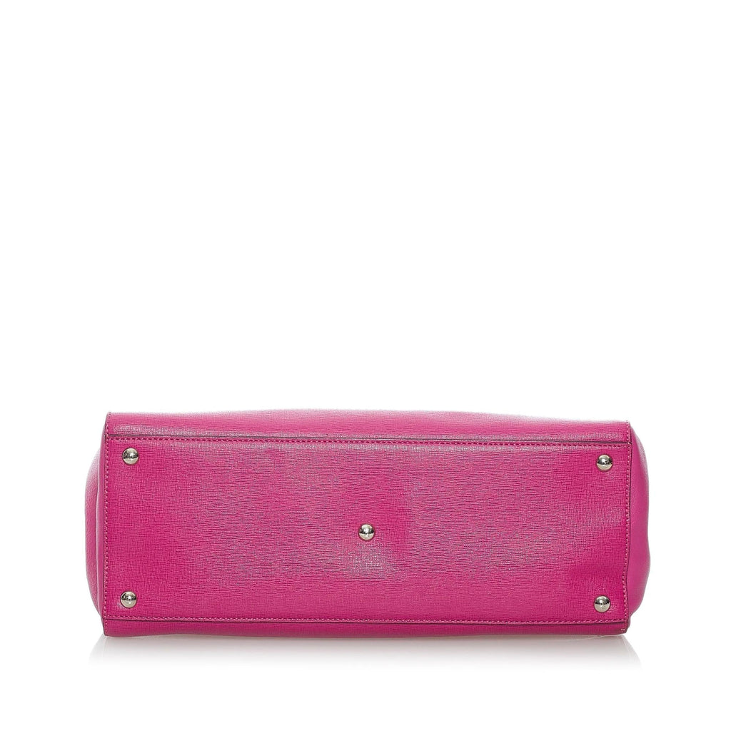 Fendi Medium 2Jours Leather Satchel