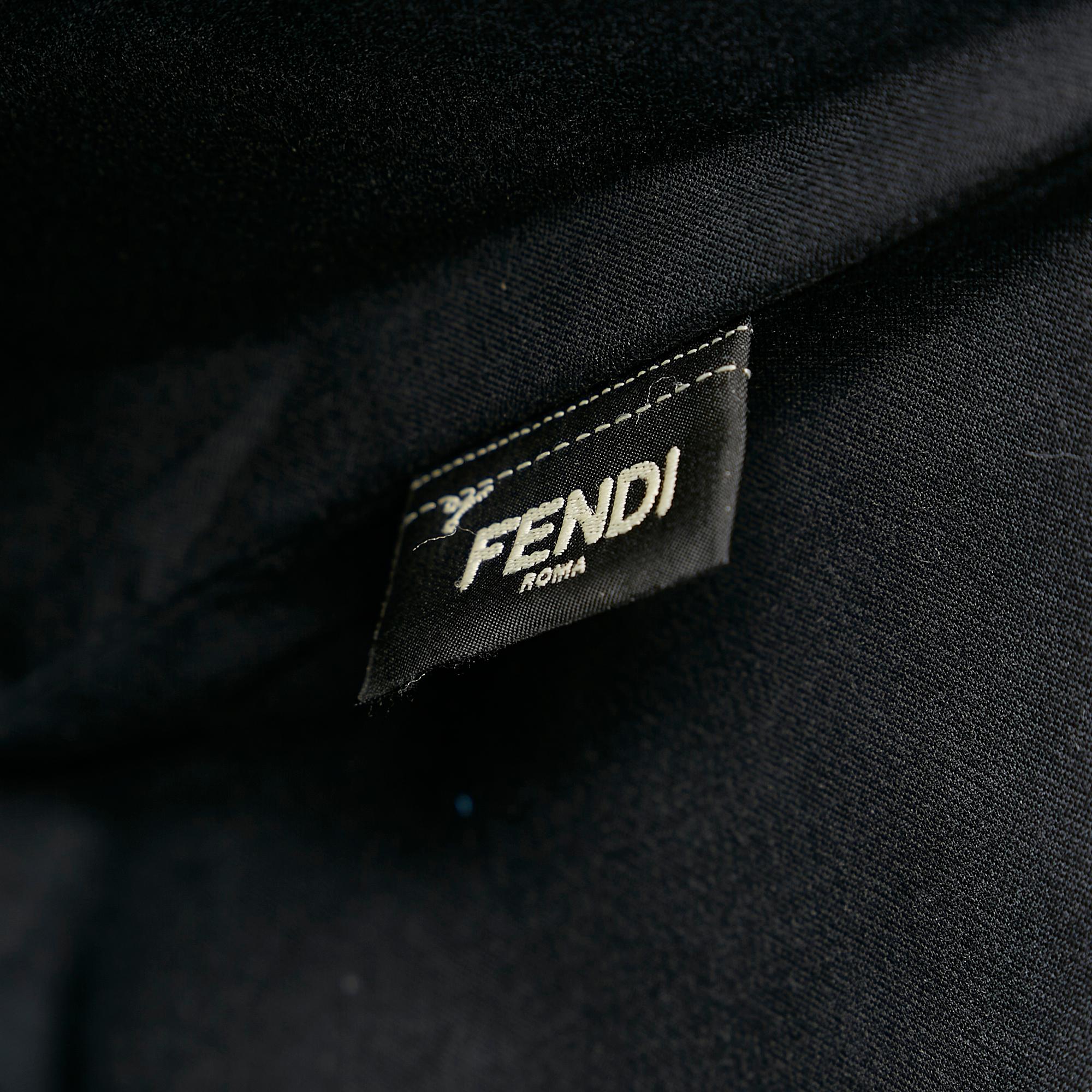 Fendi Medium Monster Roll Leather Tote Bag