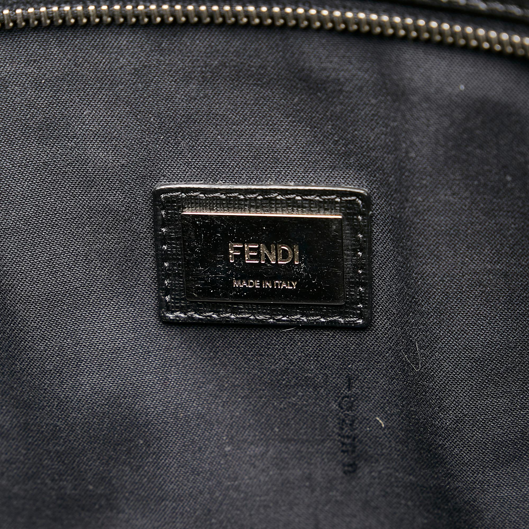 Fendi Medium Monster Roll Leather Tote Bag