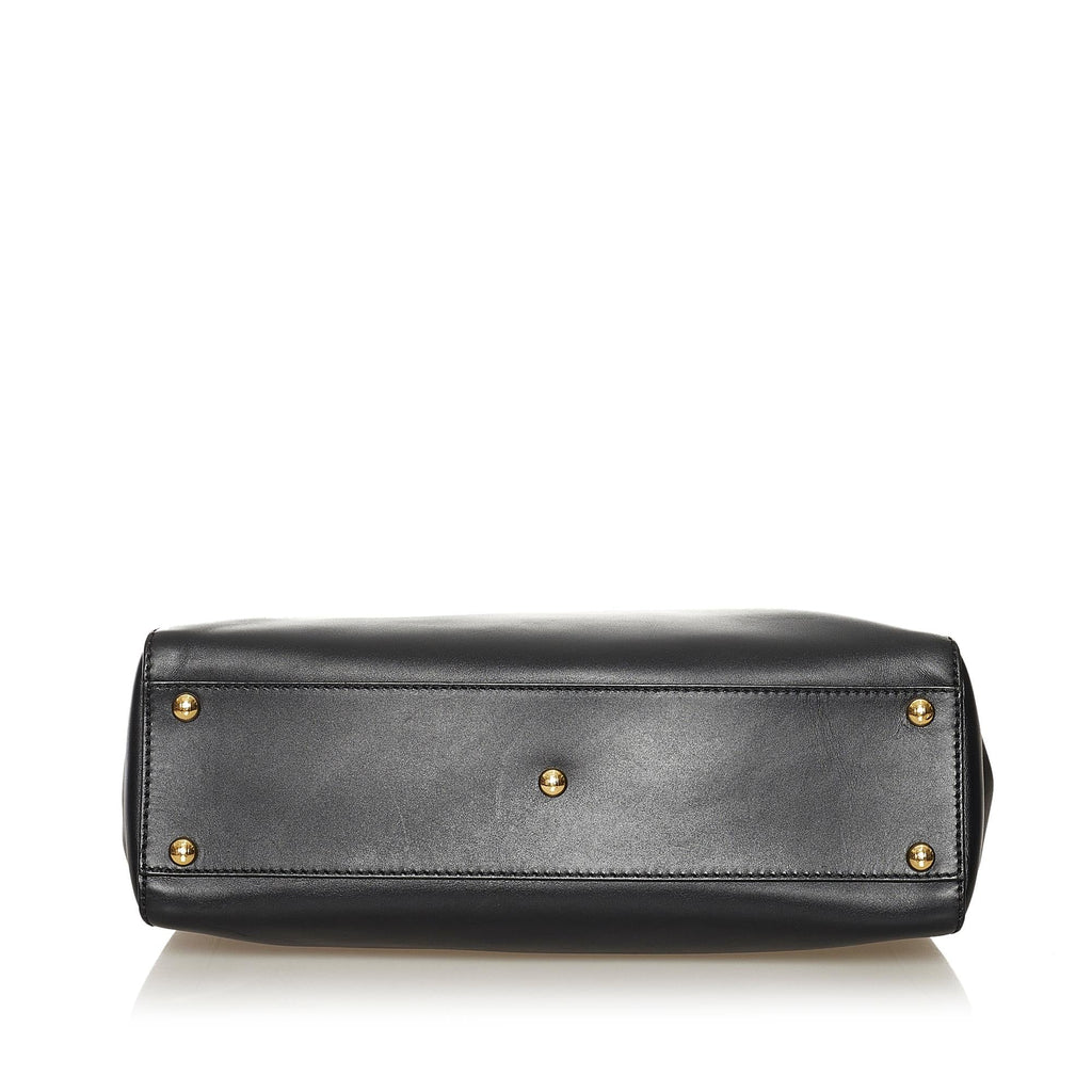Fendi Medium Peekaboo Leather Satchel