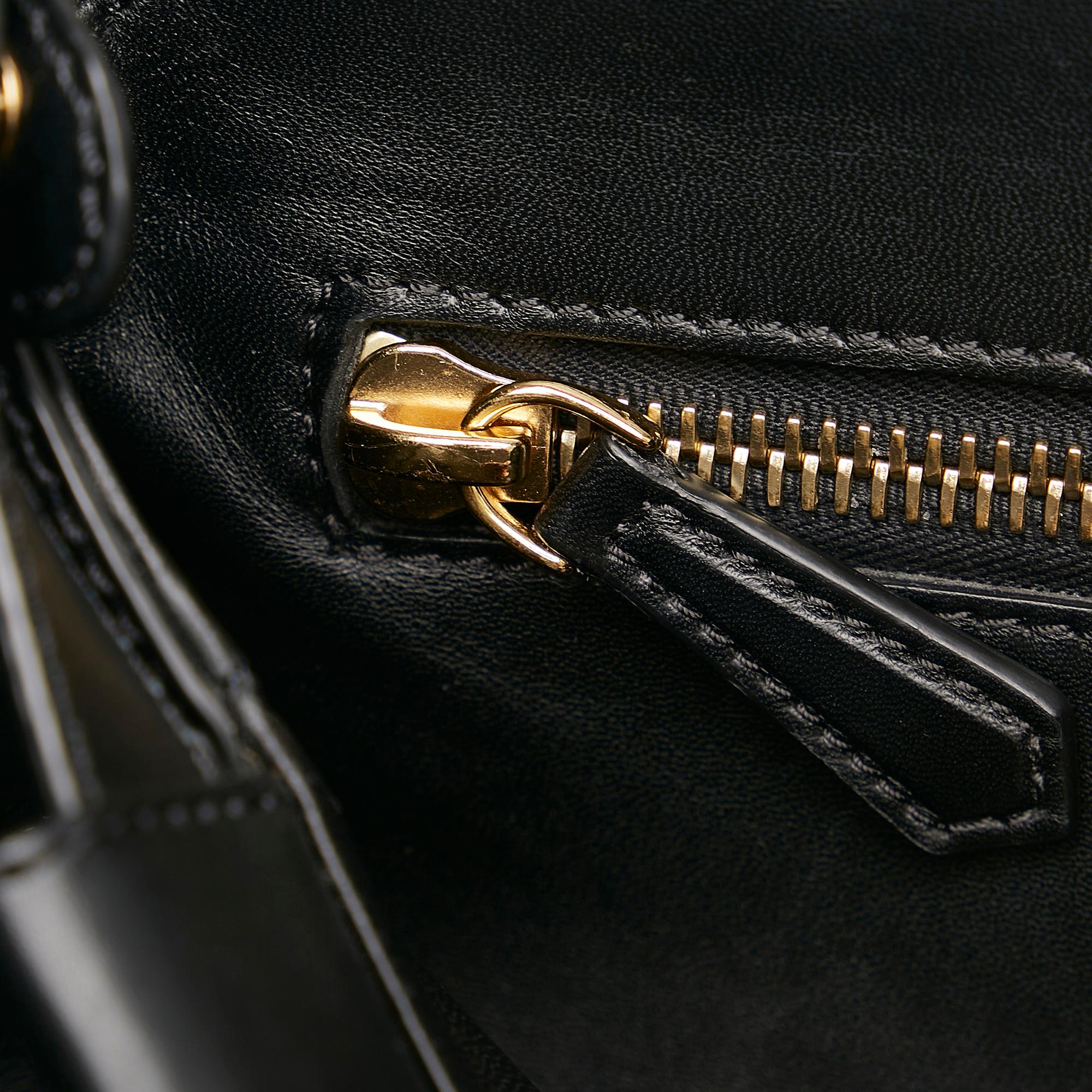 Fendi Medium Peekaboo Leather Satchel